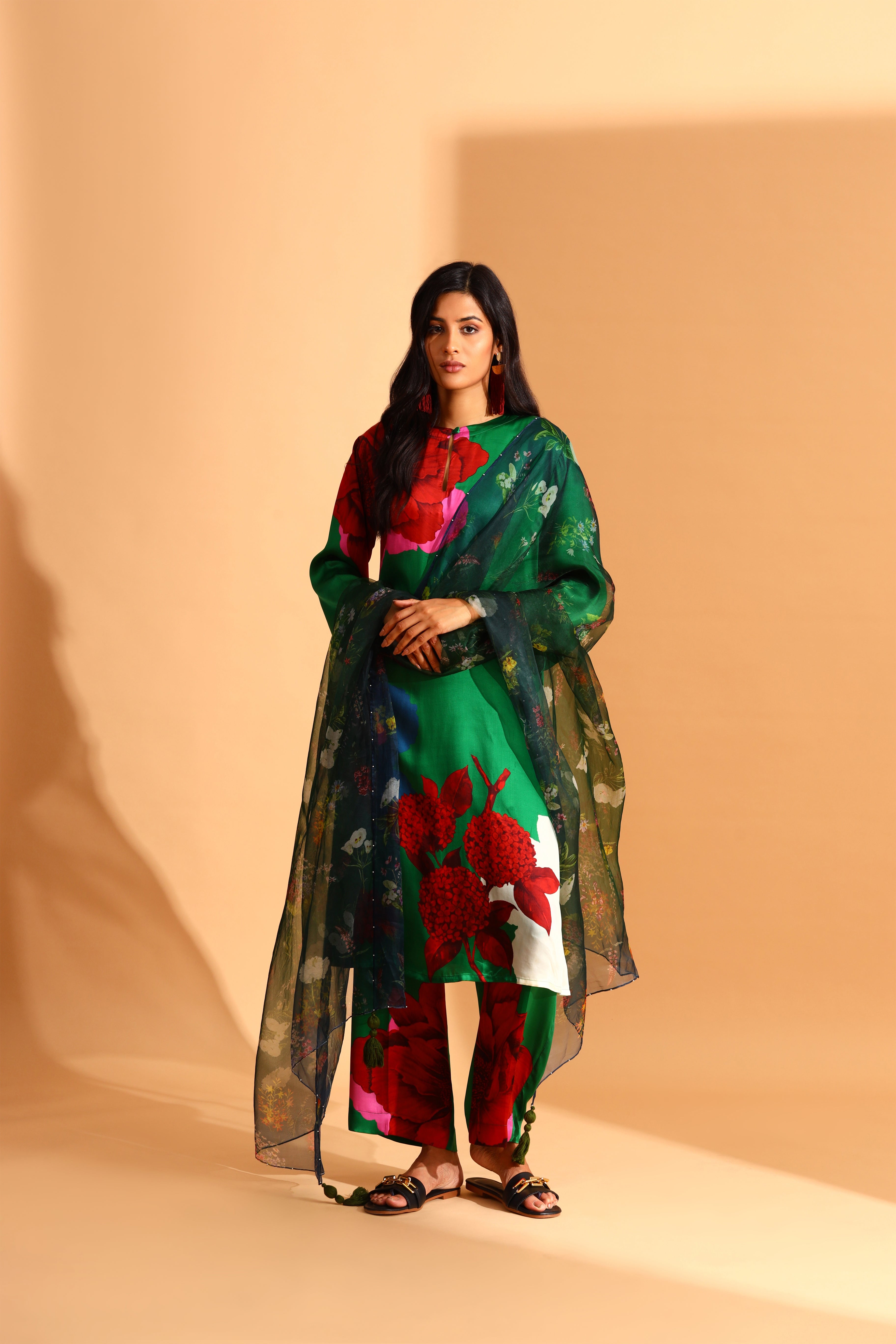 EVERGREEN CO-ORD SET WITH DUPATTA
