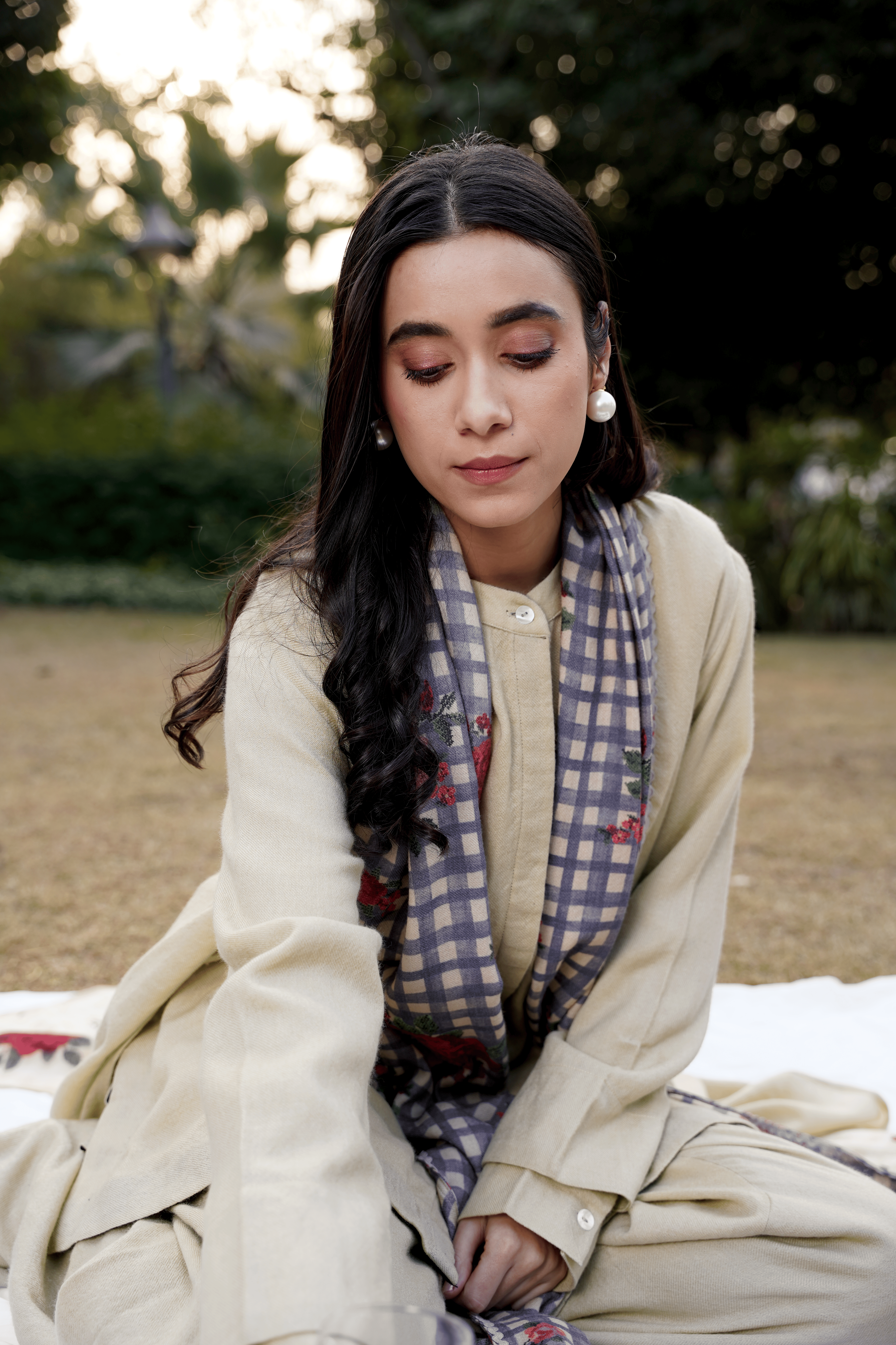 Plaid Blossom Overlay