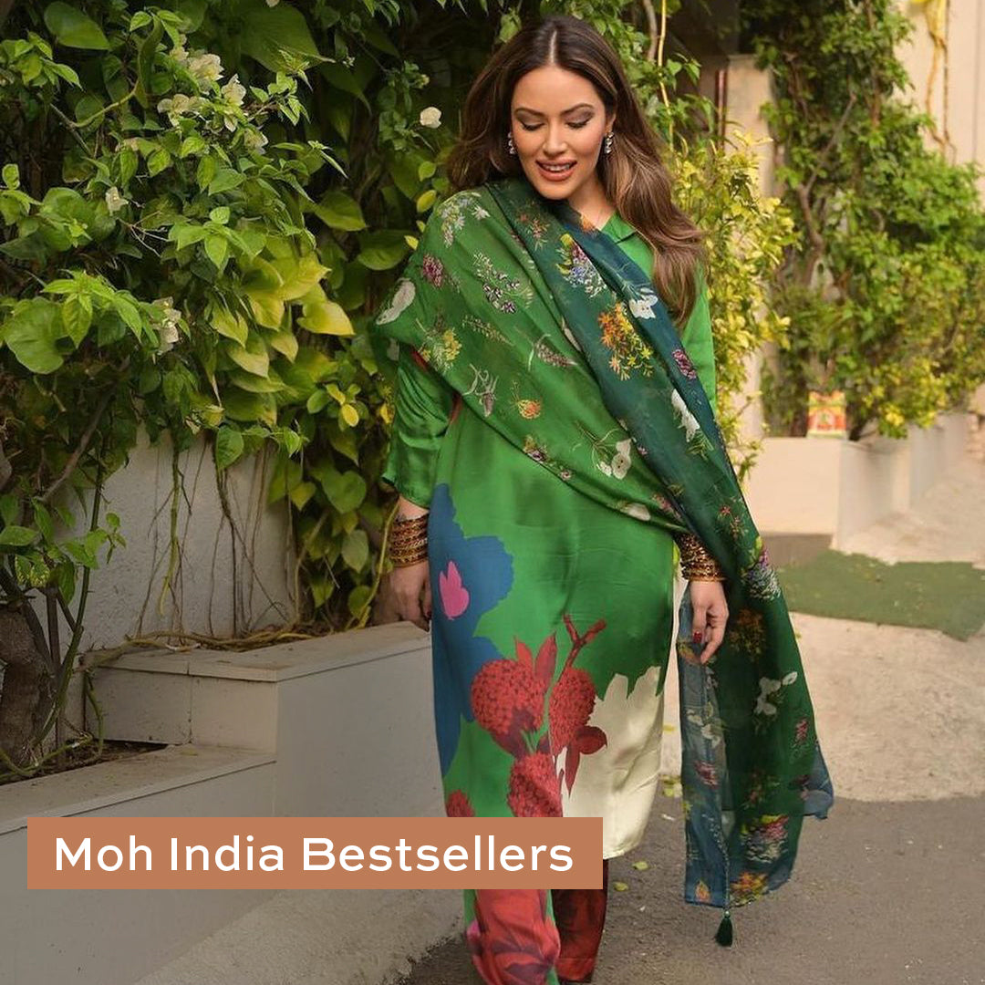 EVERGREEN KURTA & TROUSERS CO-ORDS SET