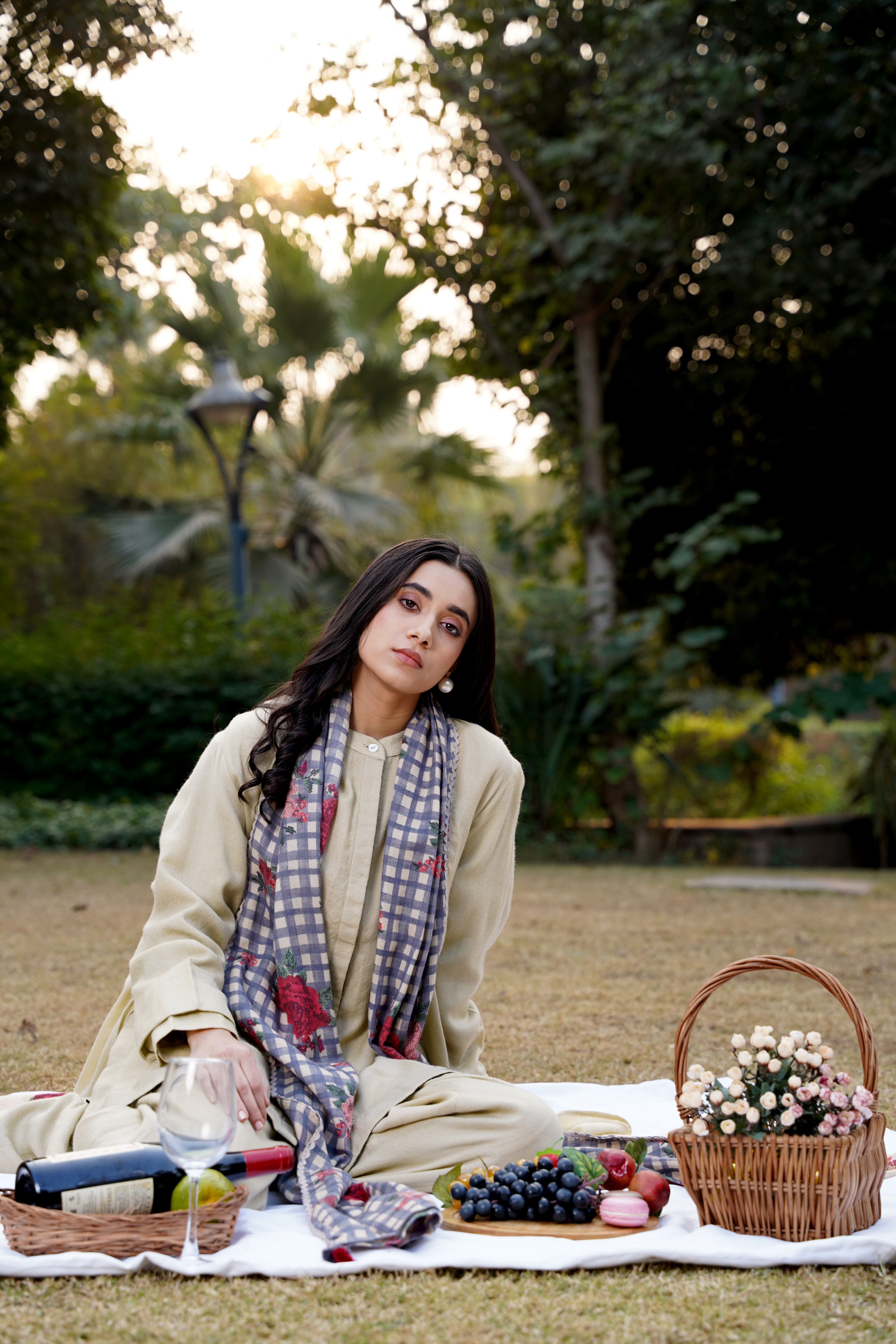 Plaid Blossom Overlay