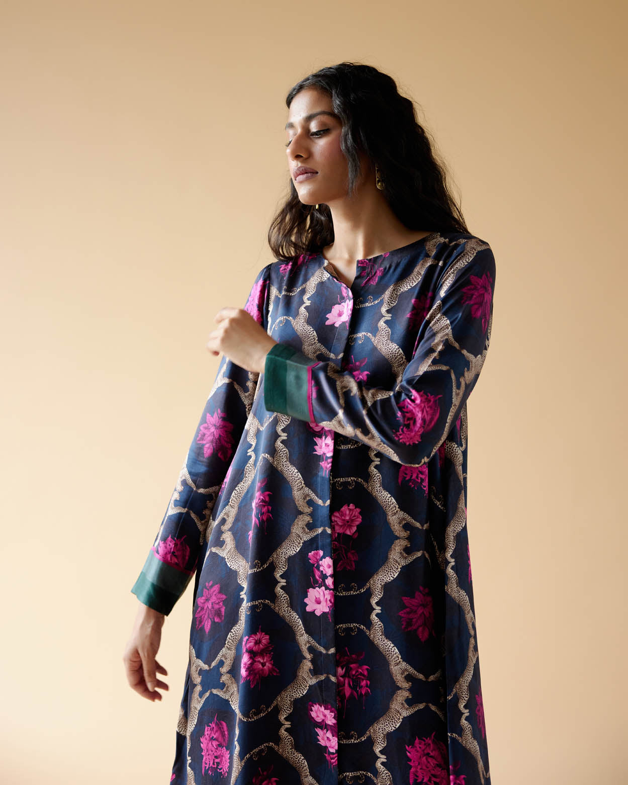 Midnight Dahlia Kurta