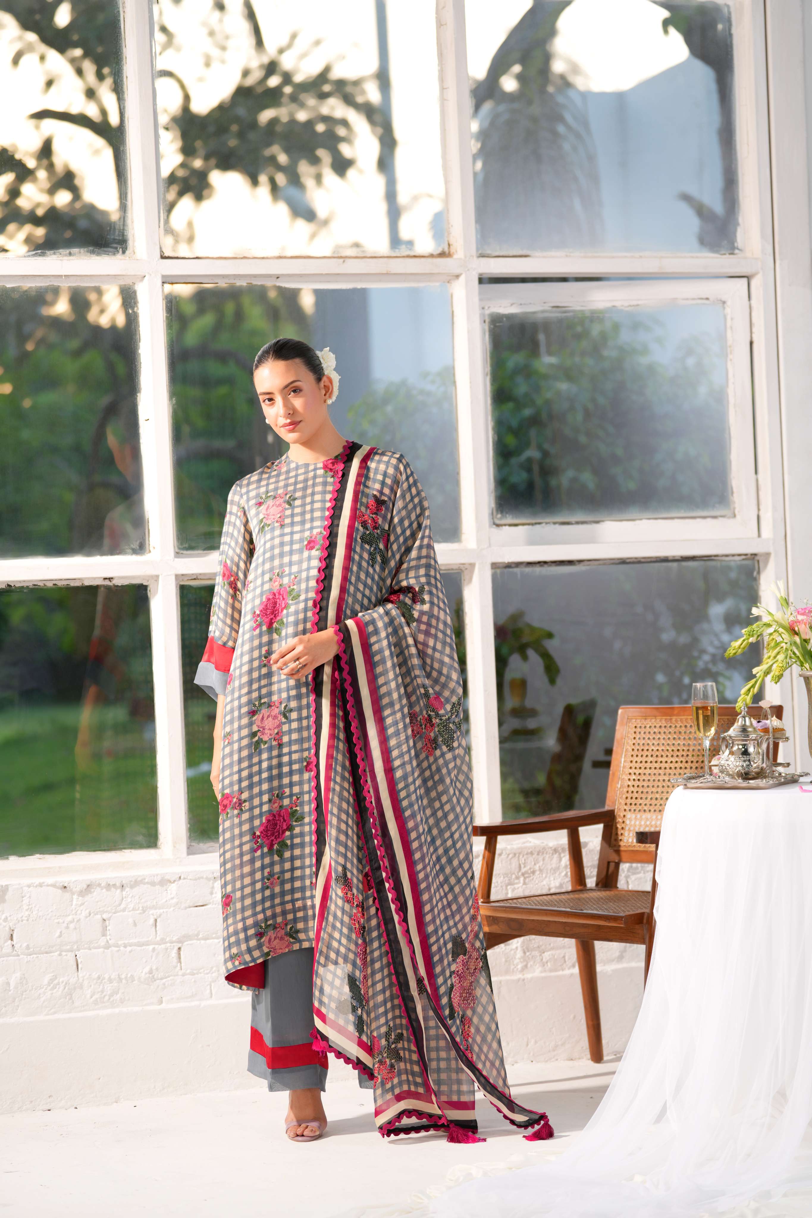 Mayfair Bloom  Kurta and Trouser co-ord set