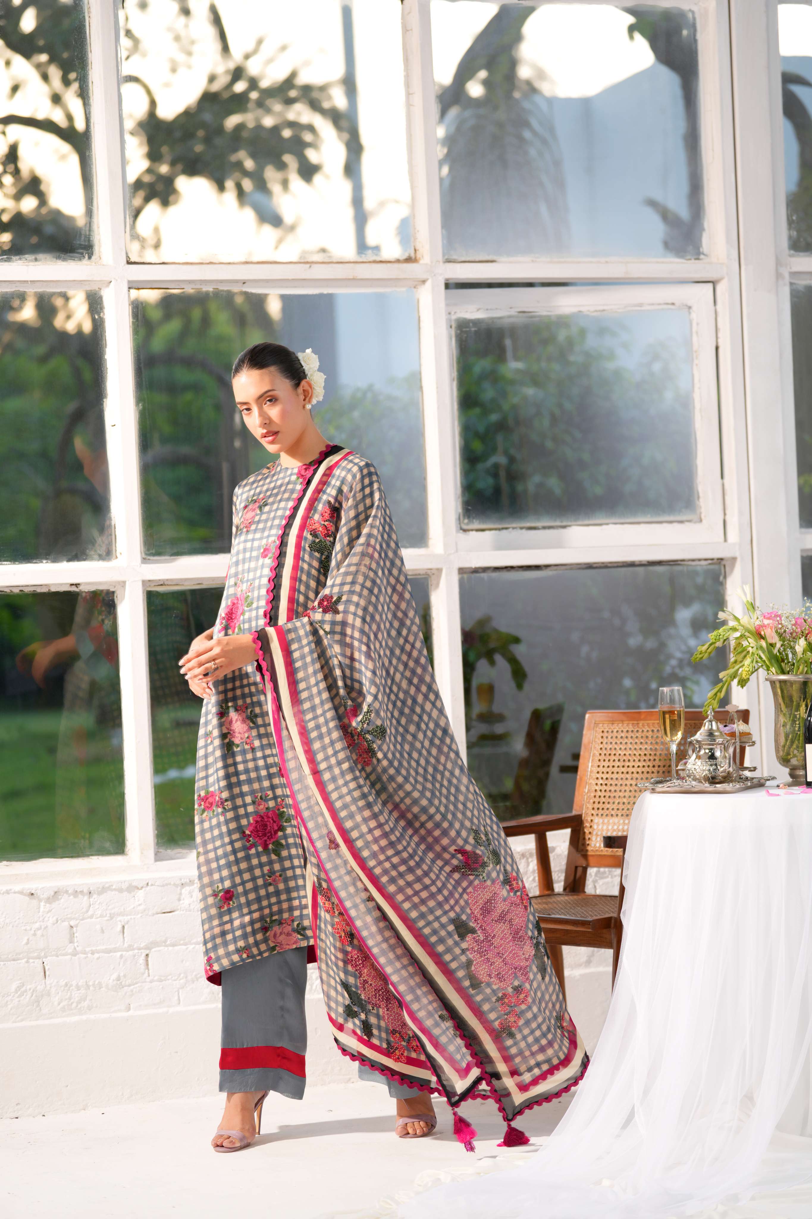 Mayfair Bloom  Kurta and Trouser co-ord set