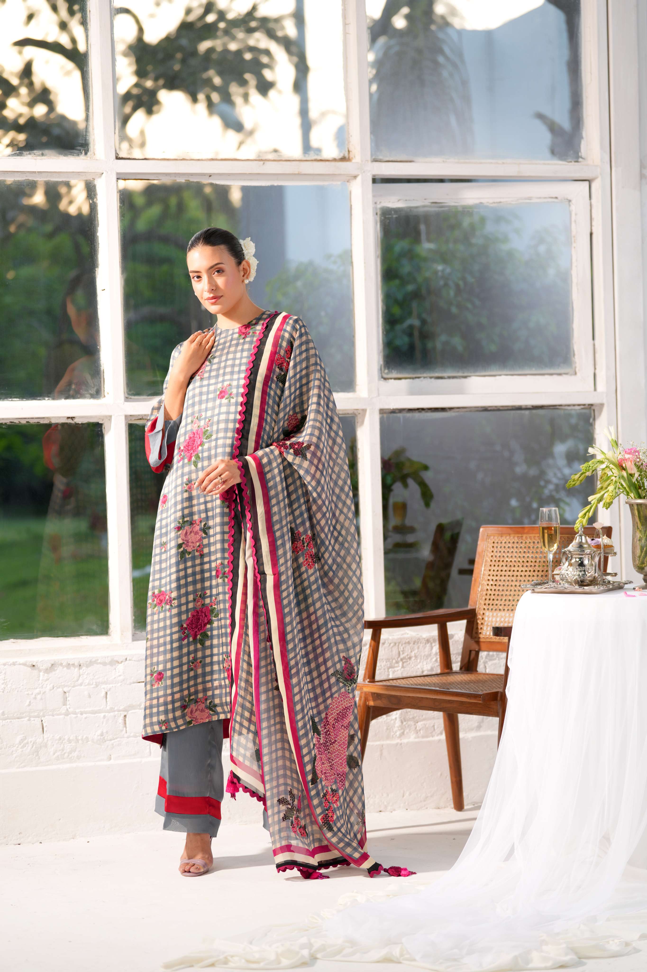 Mayfair Bloom  Kurta and Trouser co-ord set