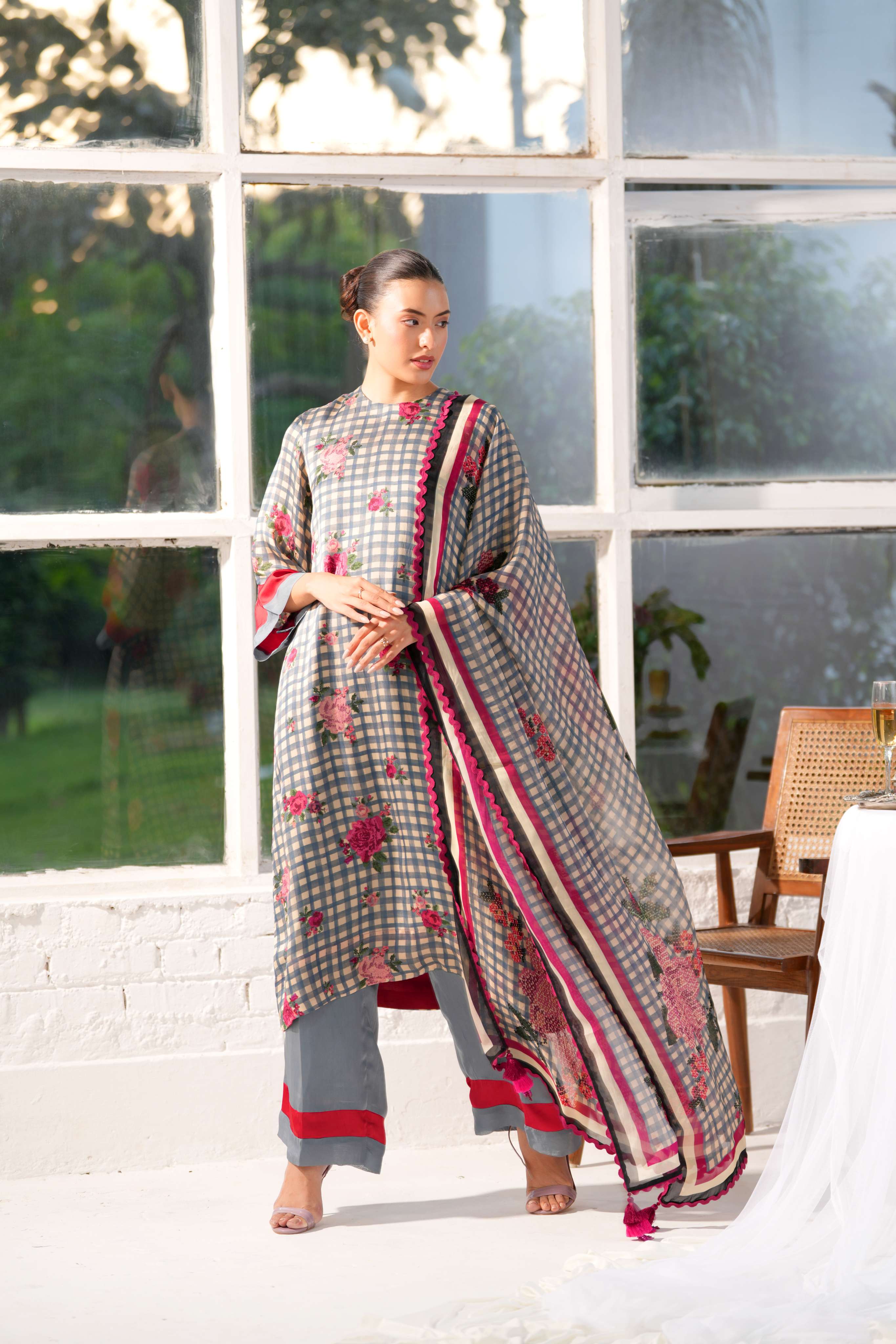 Mayfair Bloom  Kurta and Trouser co-ord set