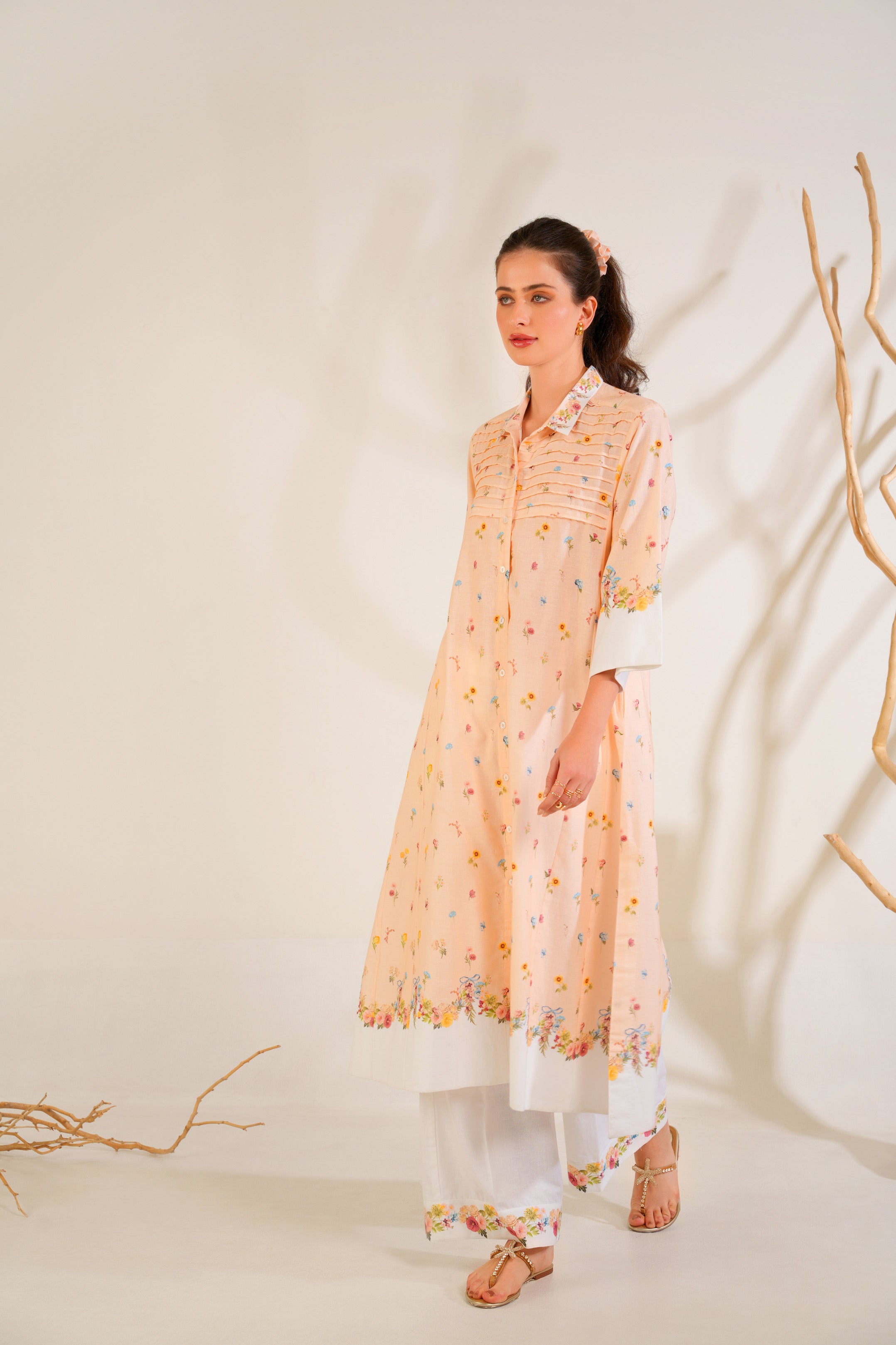 Soft Bloom Kurta Set