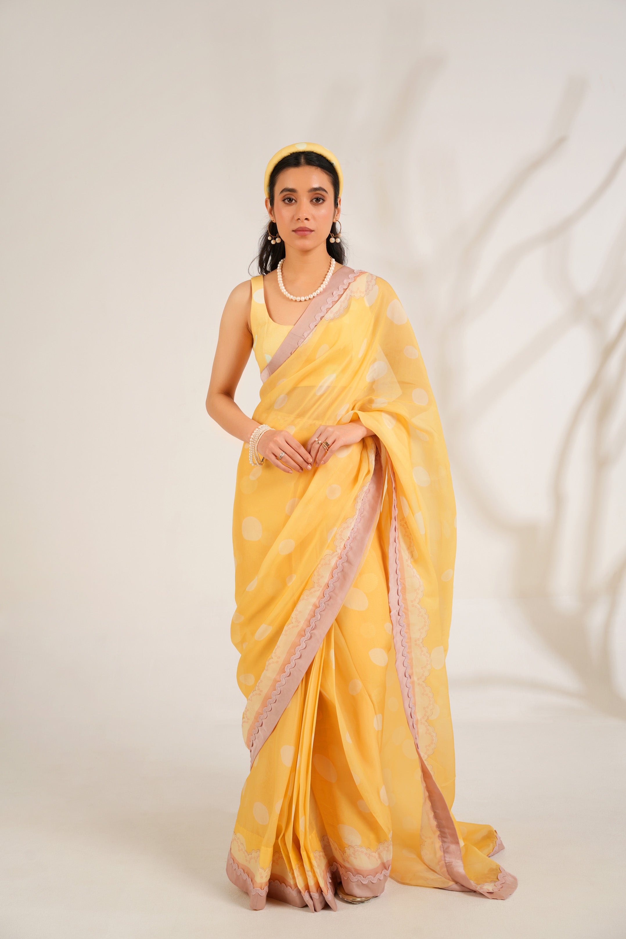 Marigold Saree Set