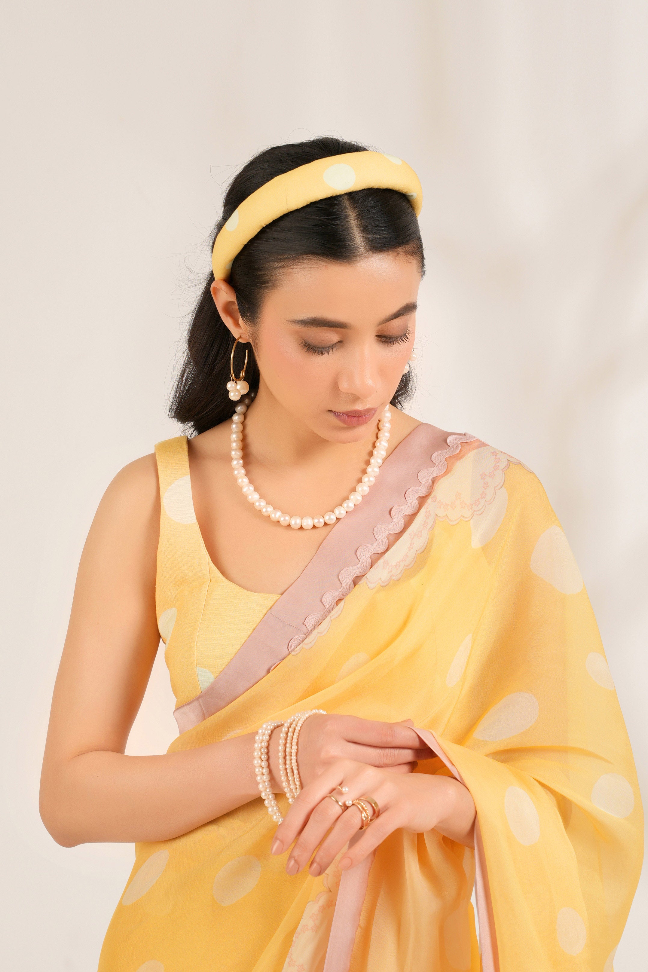 Marigold Saree Set