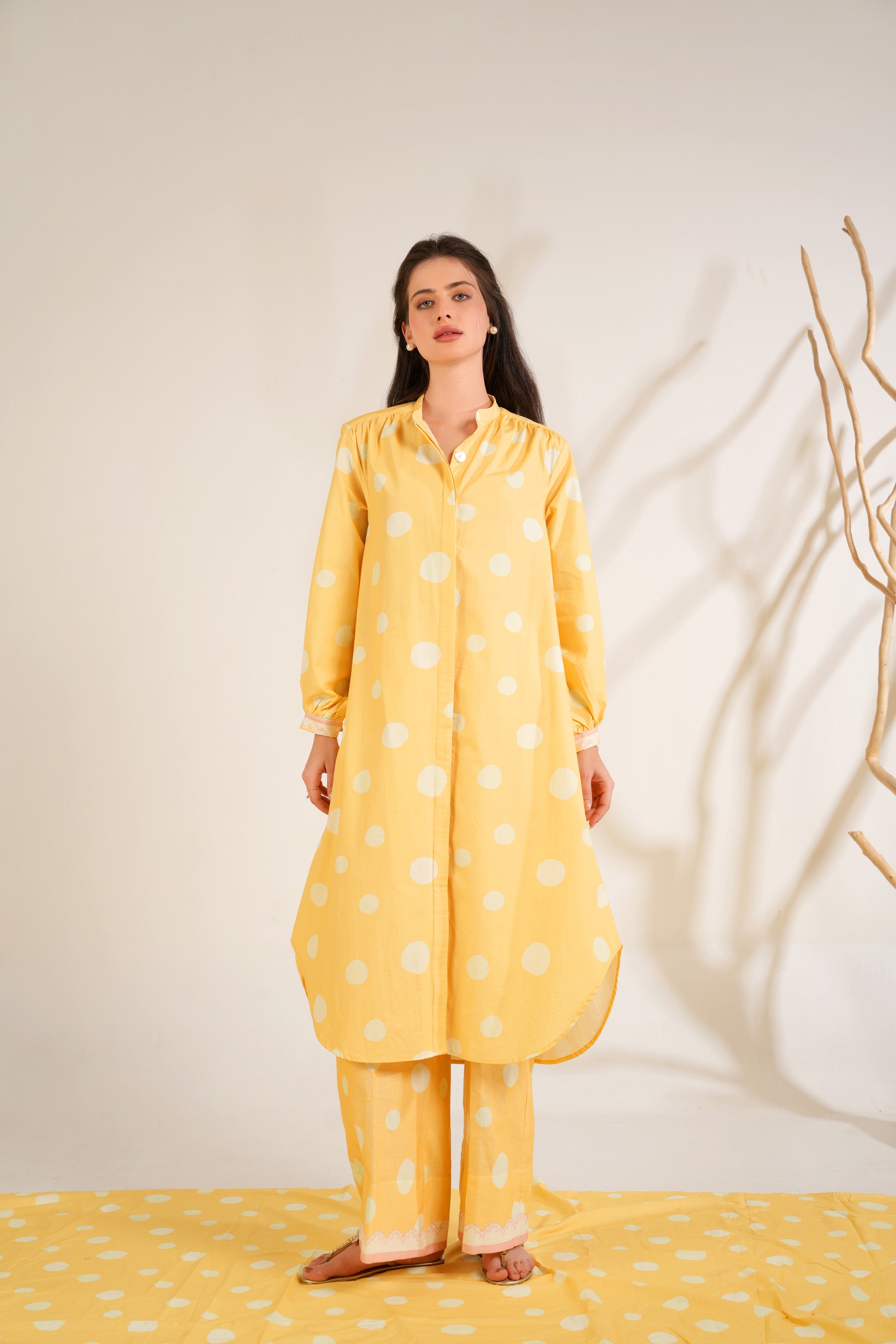 Marigold  Shirt Dress Co-ord set