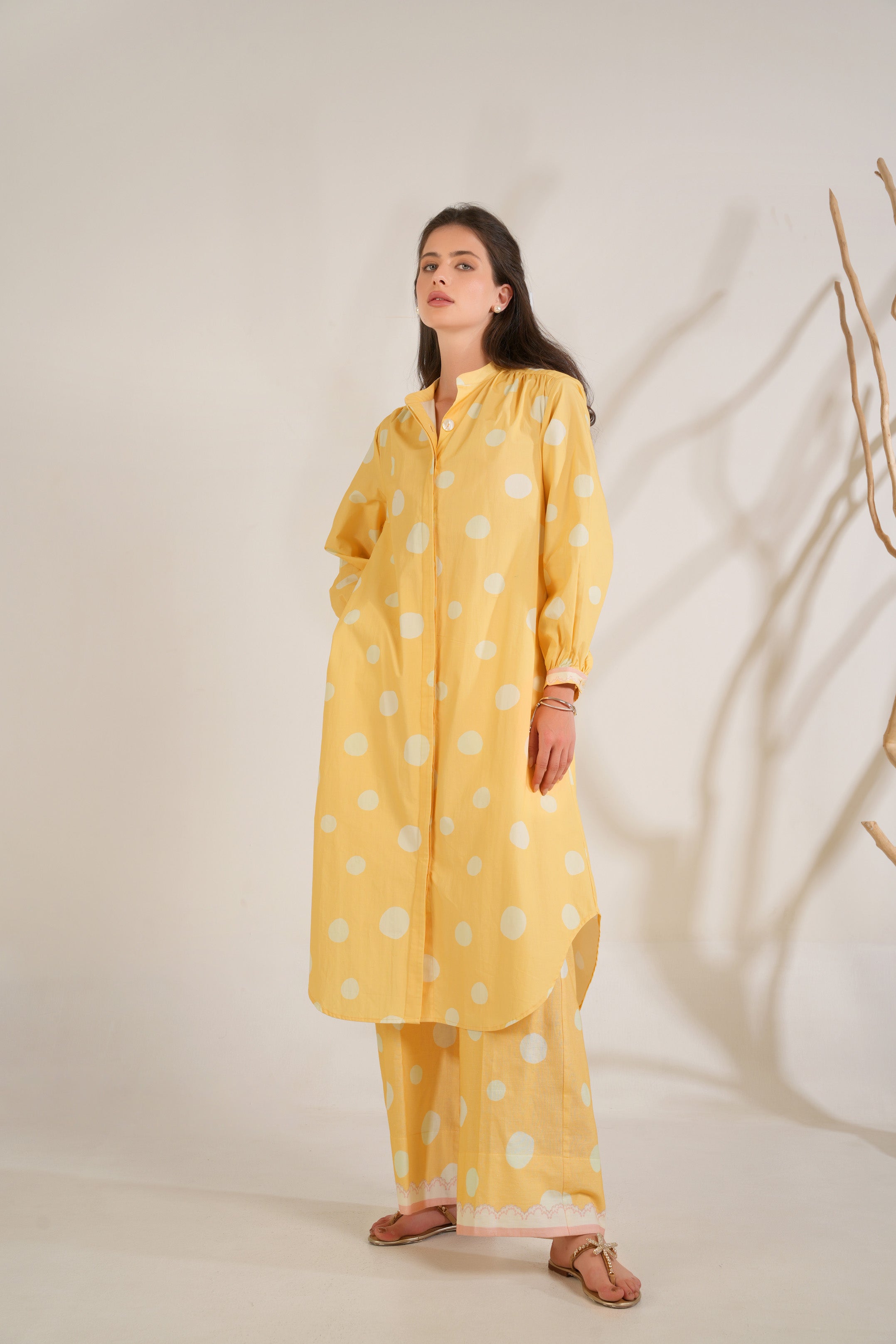 Marigold  Shirt Dress Co-ord set