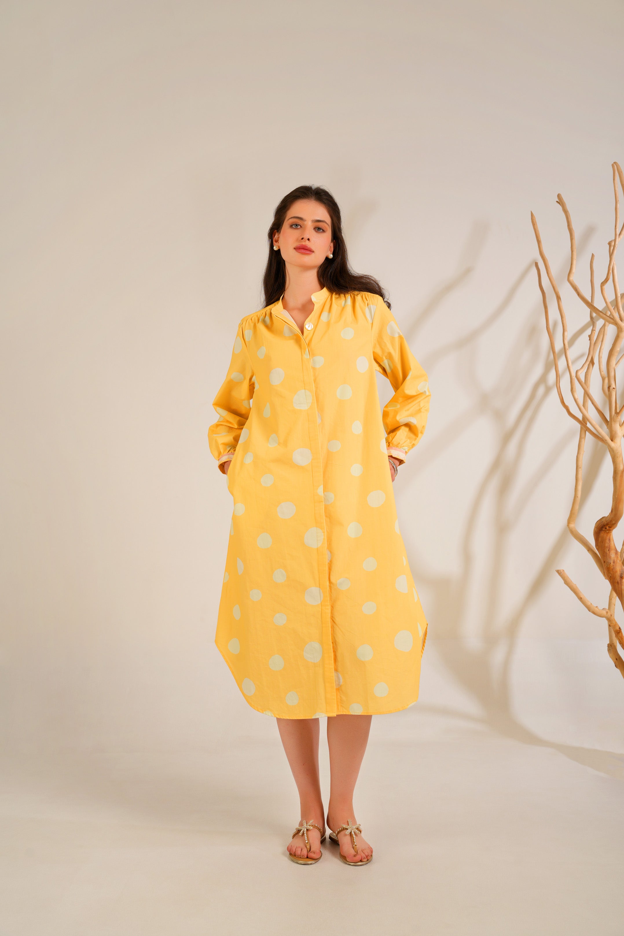 Marigold  Shirt Dress Co-ord set