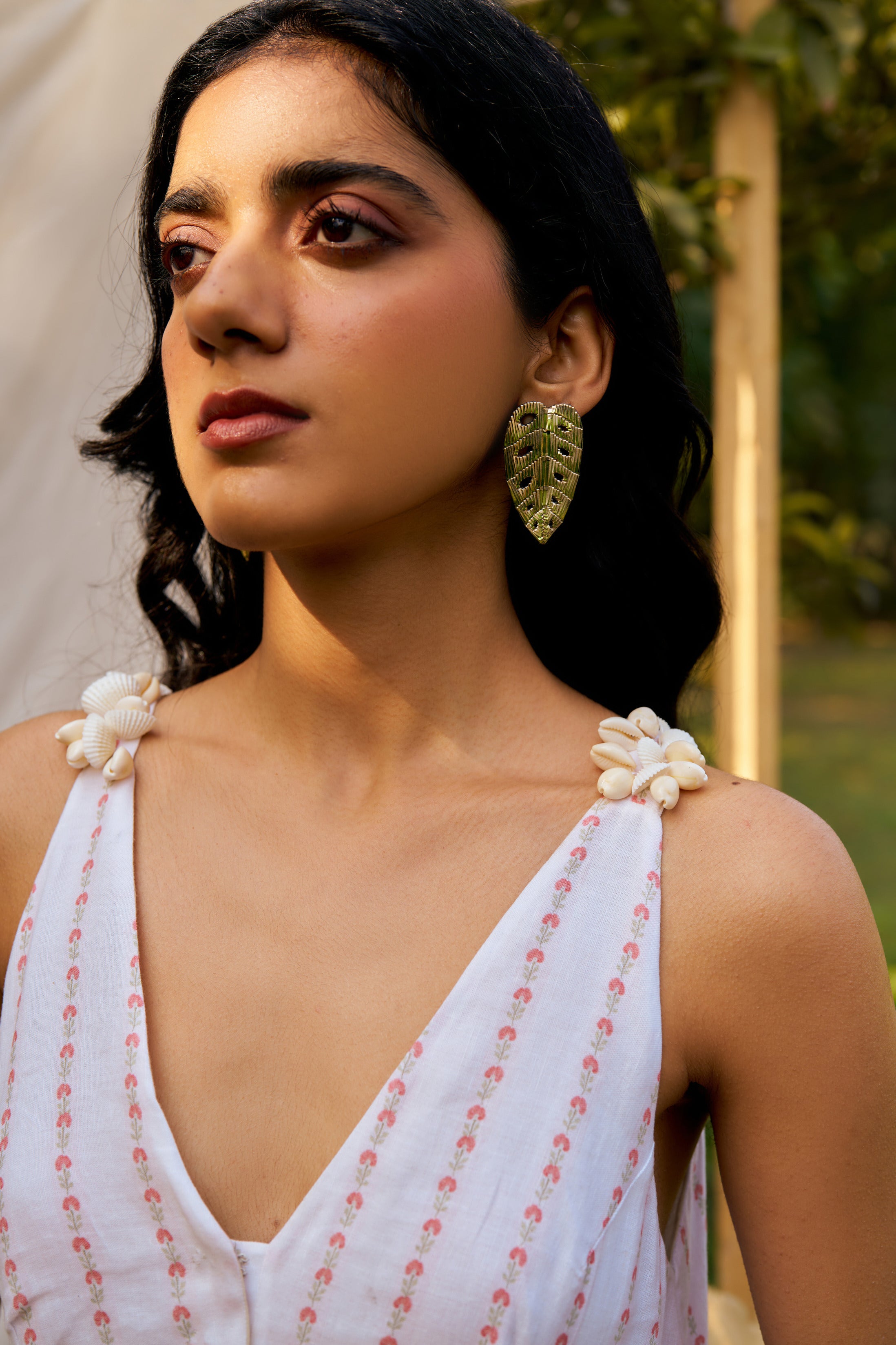 Plume & Palms Sleeveless Shell Dress