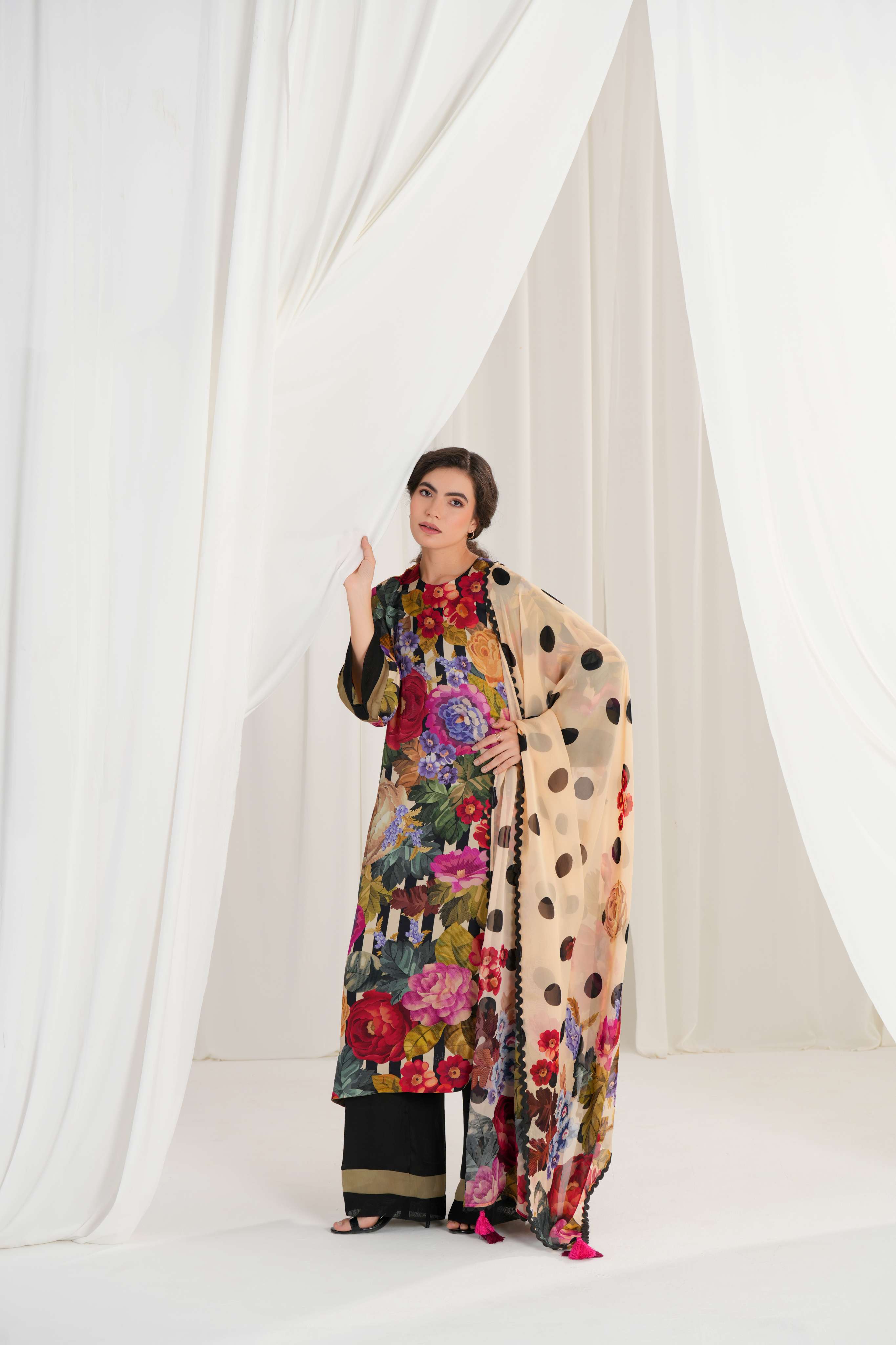 Garden Folio Kurta and Trouser Co-ord Set