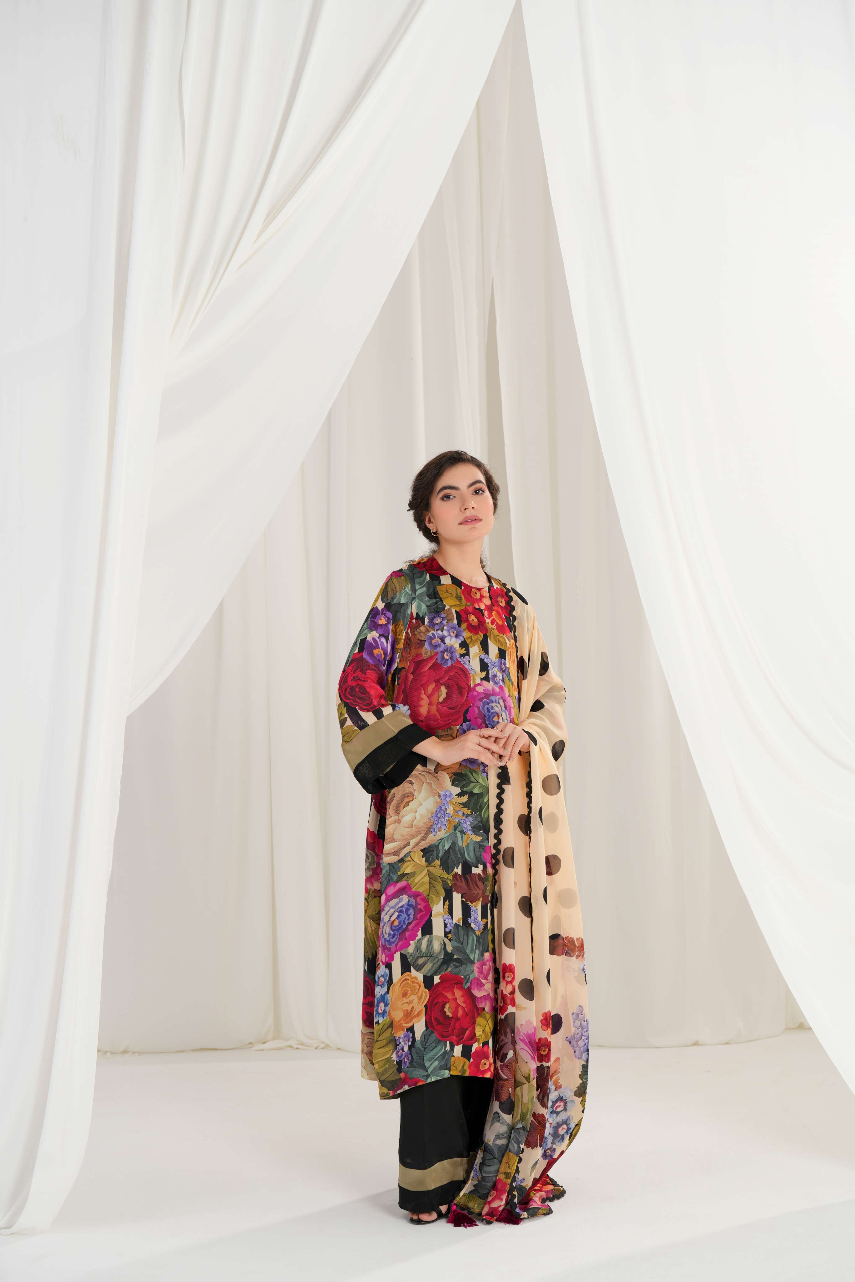 Garden Folio Kurta and Trouser Co-ord Set