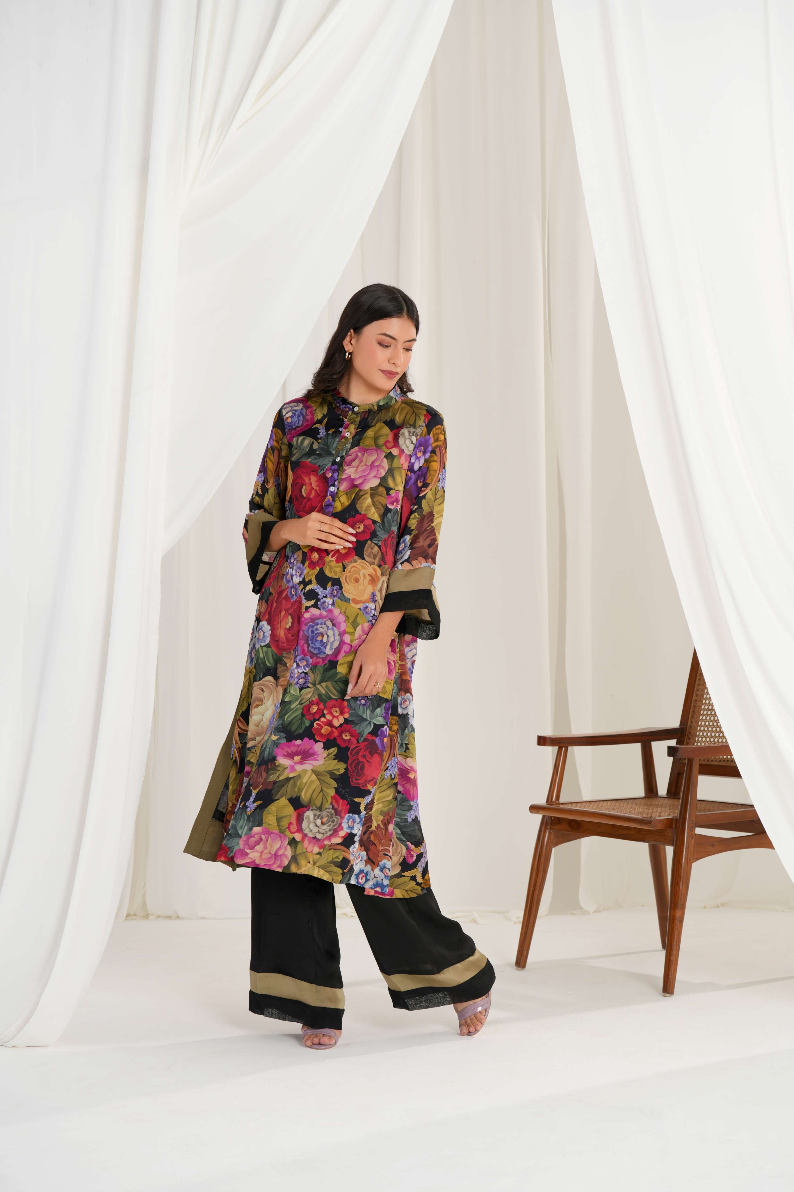 Gul-Daan Kurta and Trouser Co-ord Set