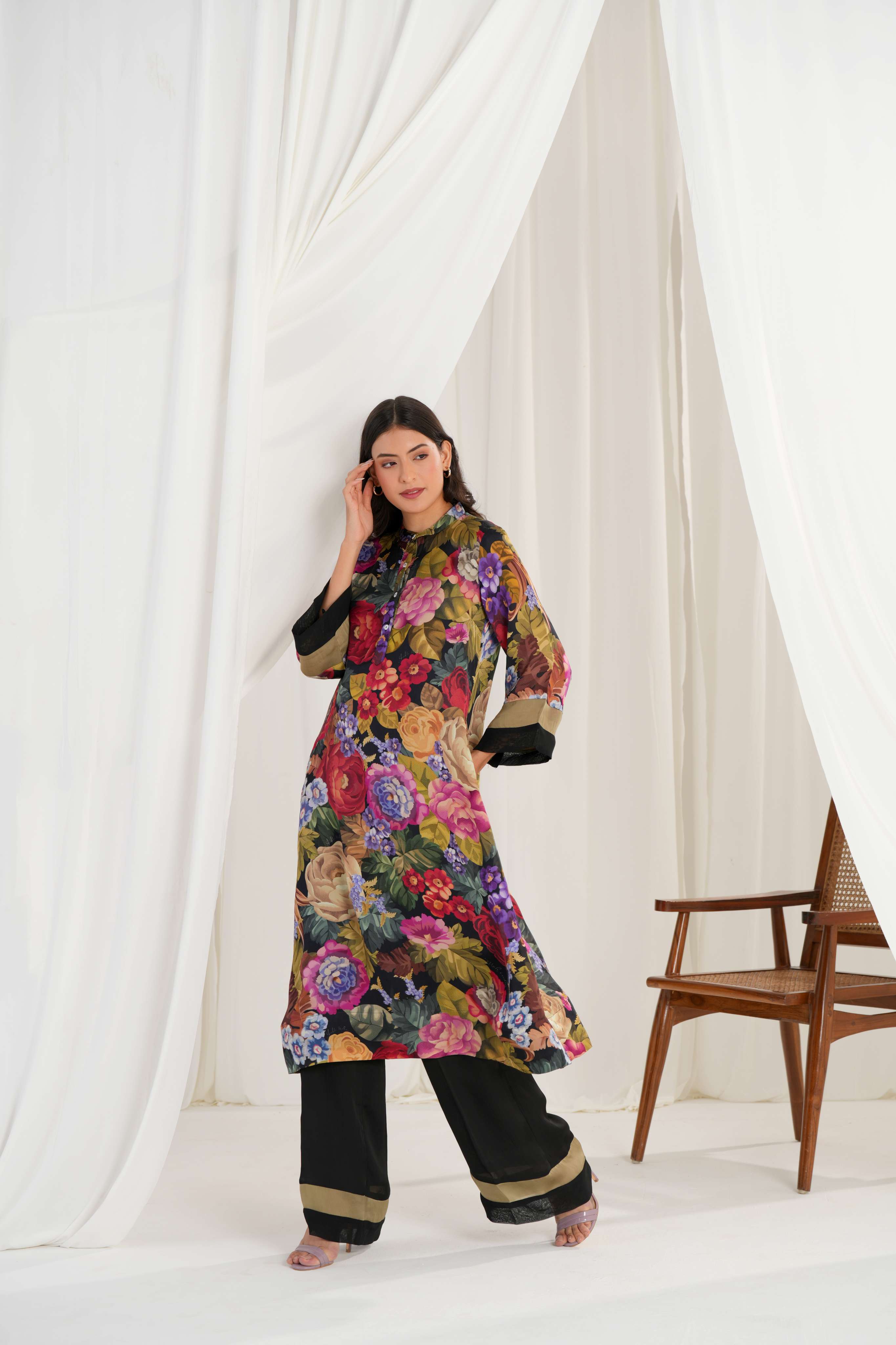 Gul-Daan Kurta and Trouser Co-ord Set