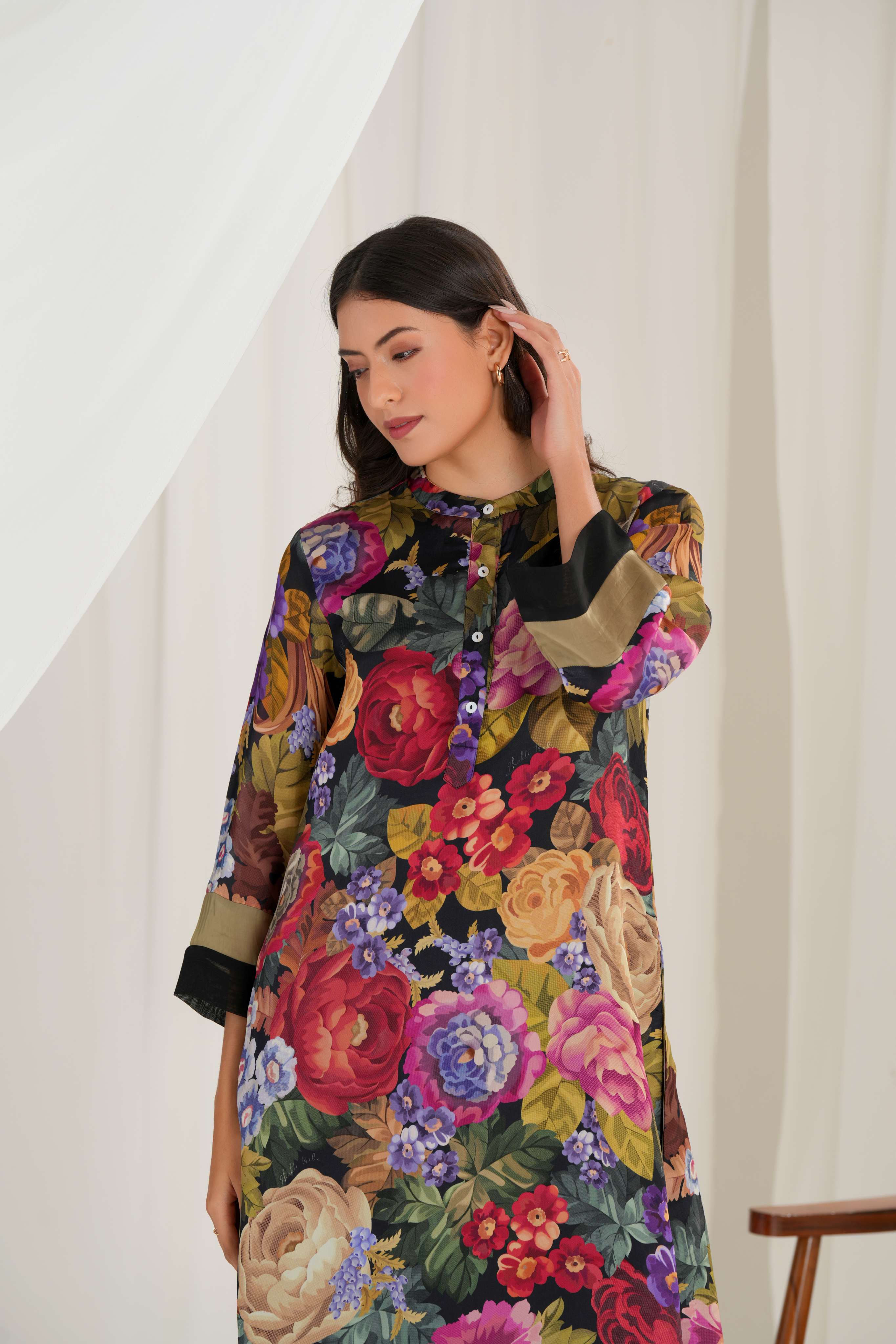 Gul-Daan Kurta and Trouser Co-ord Set