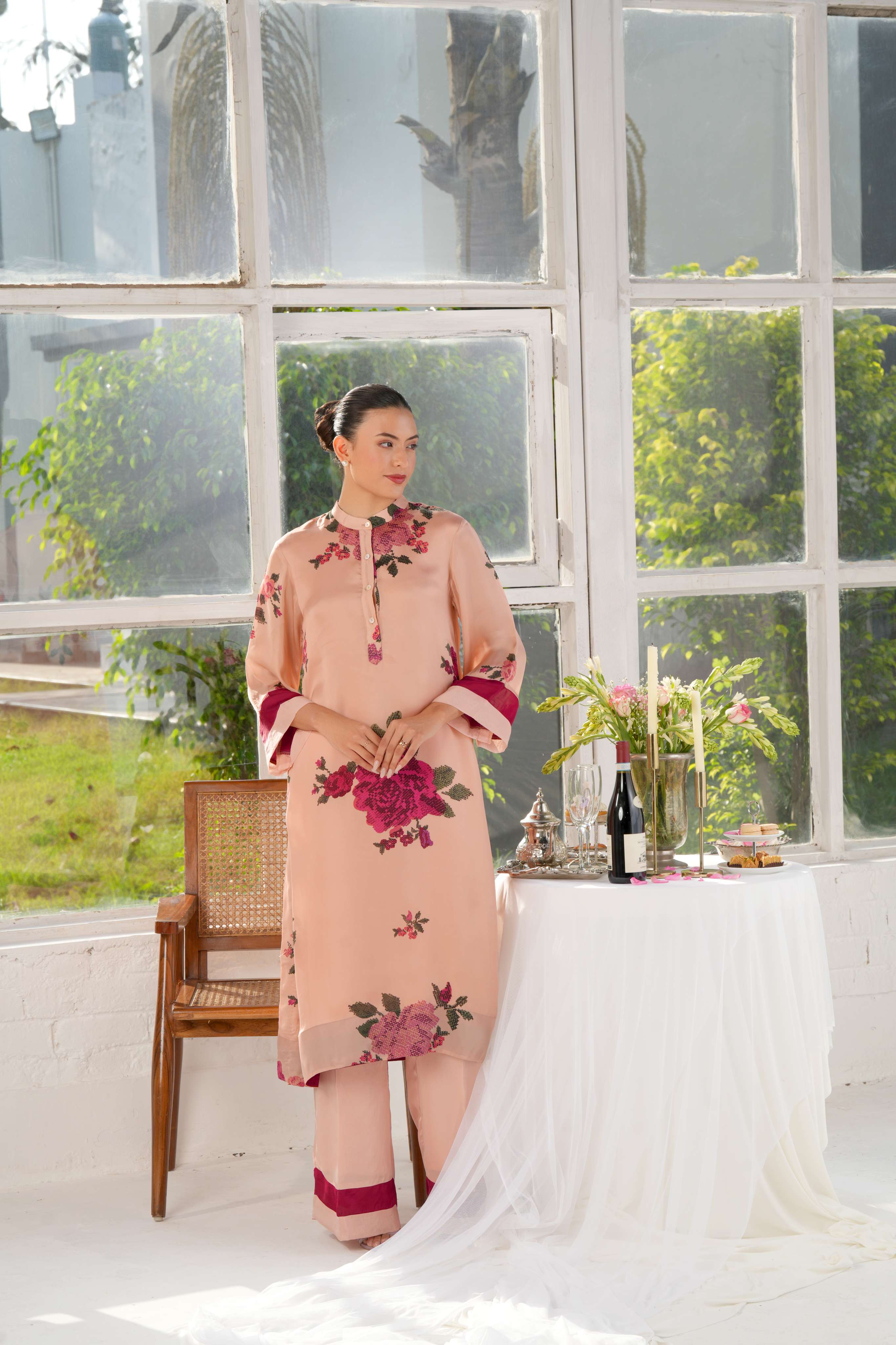 Maybloom Kurta and Trouser Co-ord Set