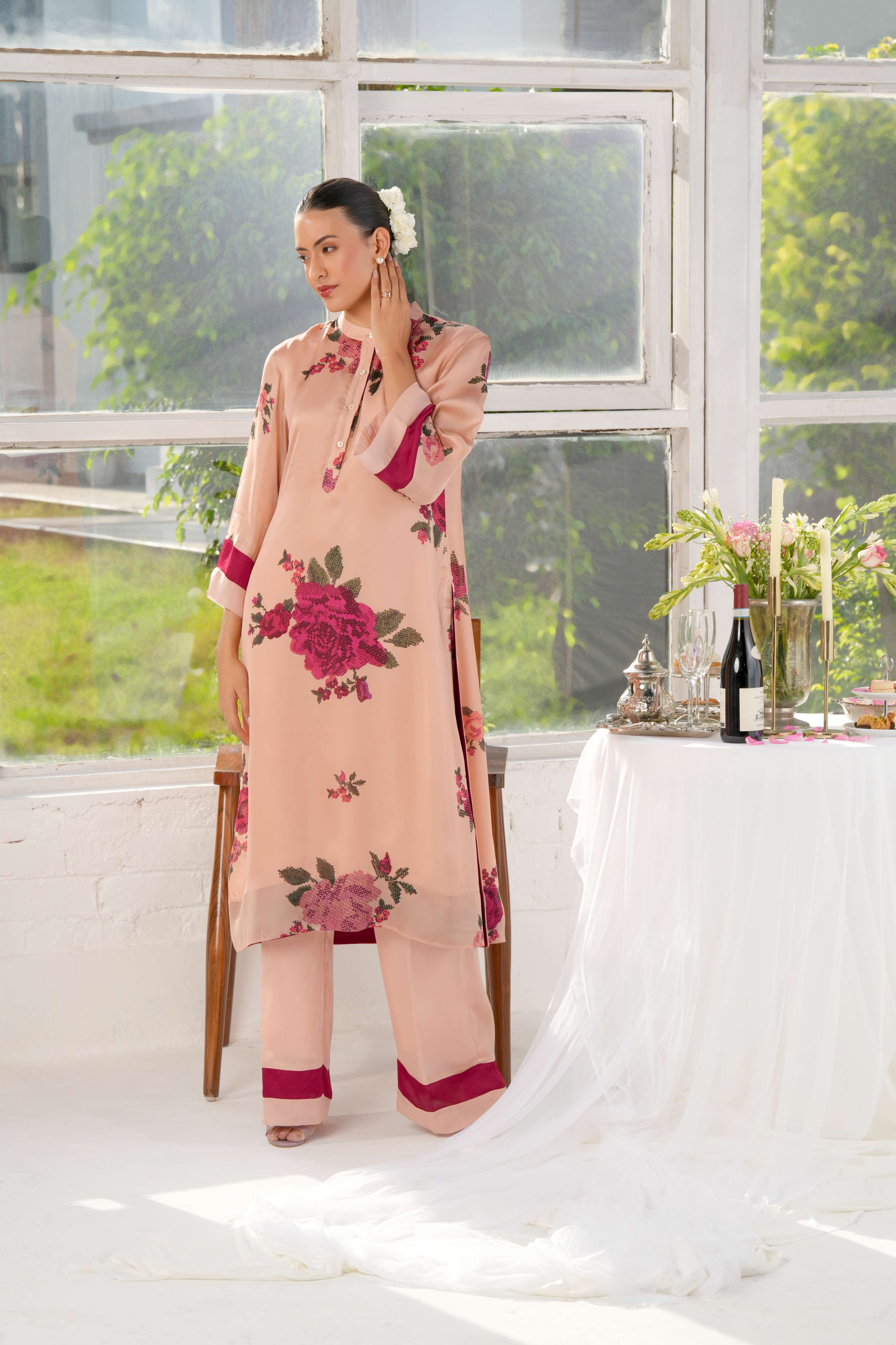 Maybloom Kurta and Trouser Co-ord Set