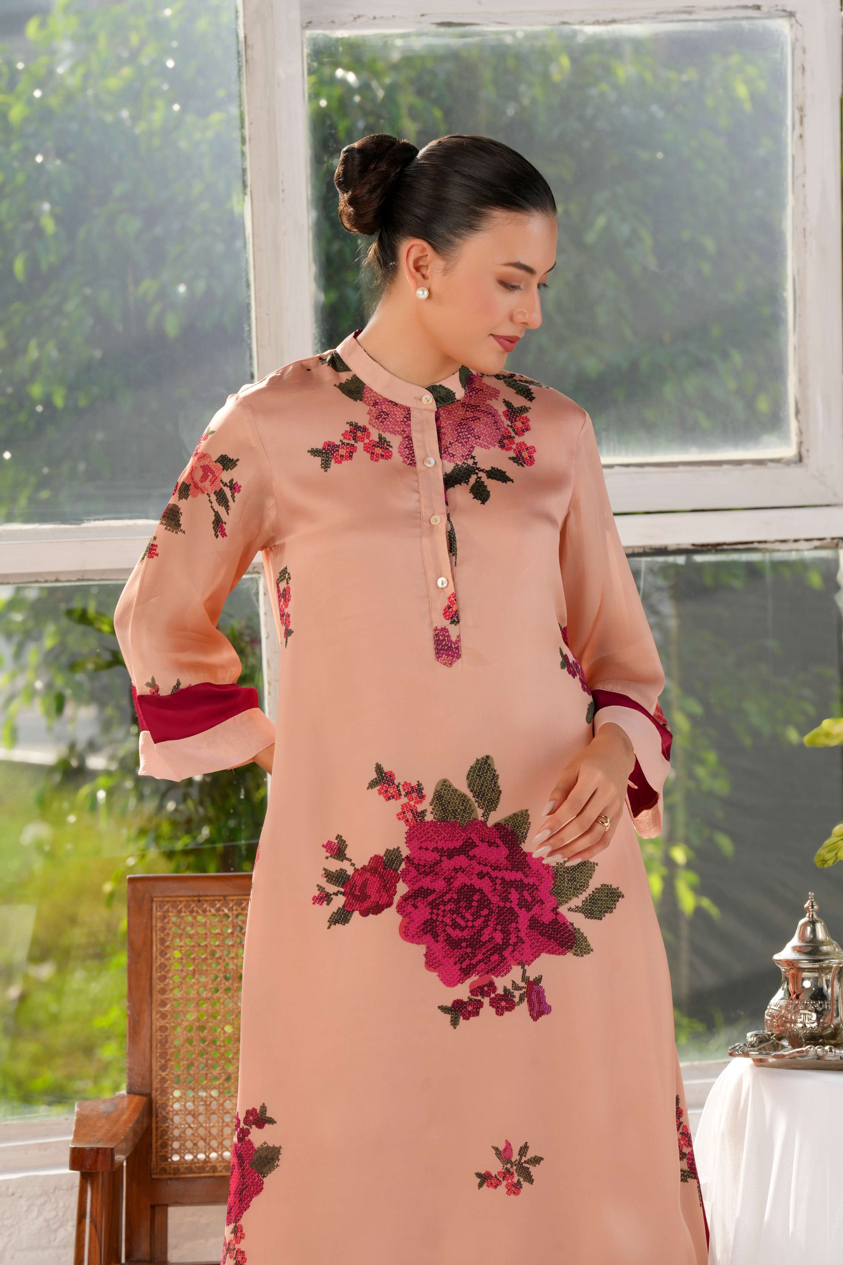 Maybloom Kurta and Trouser Co-ord Set