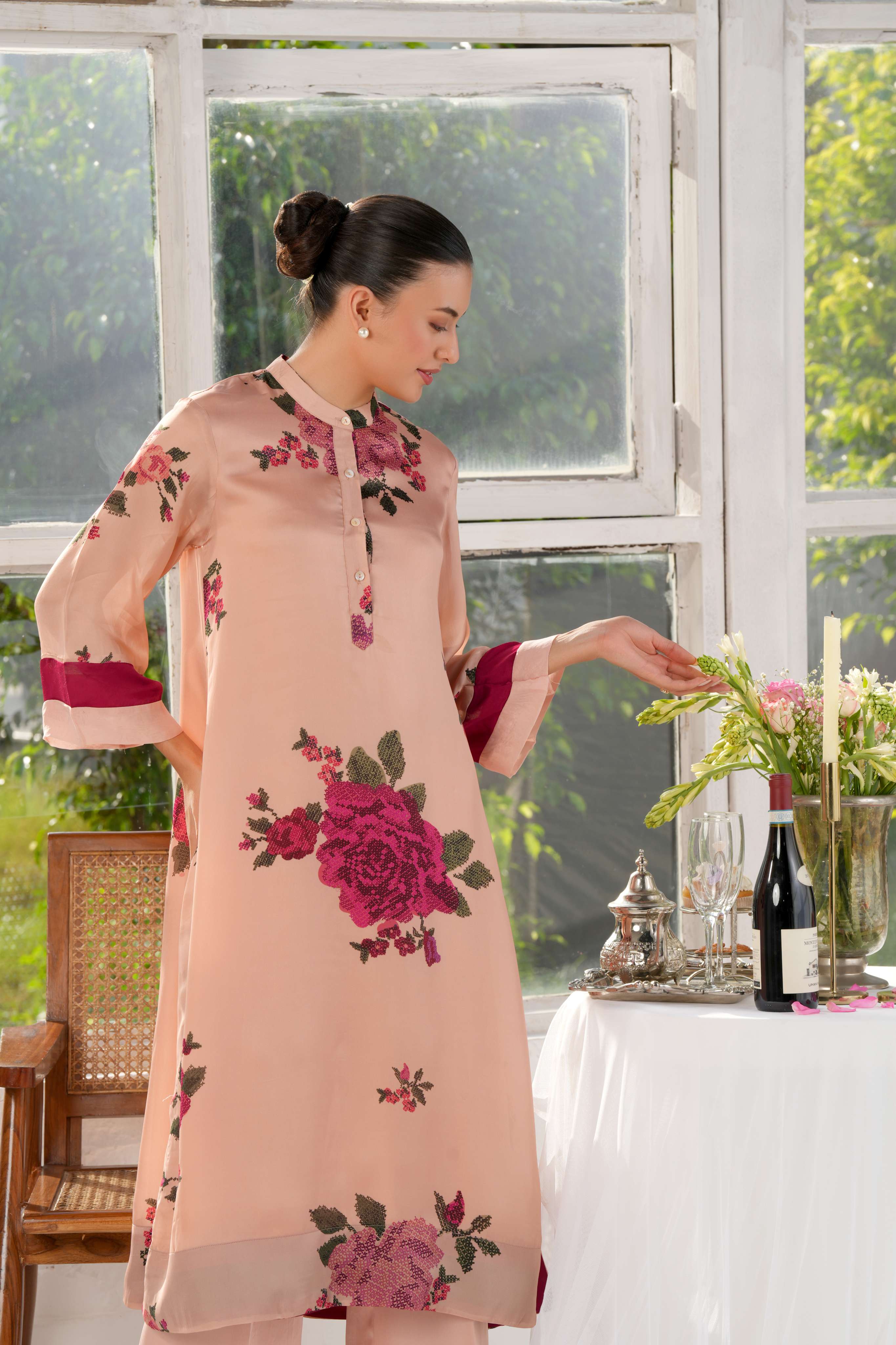 Maybloom Kurta and Trouser Co-ord Set