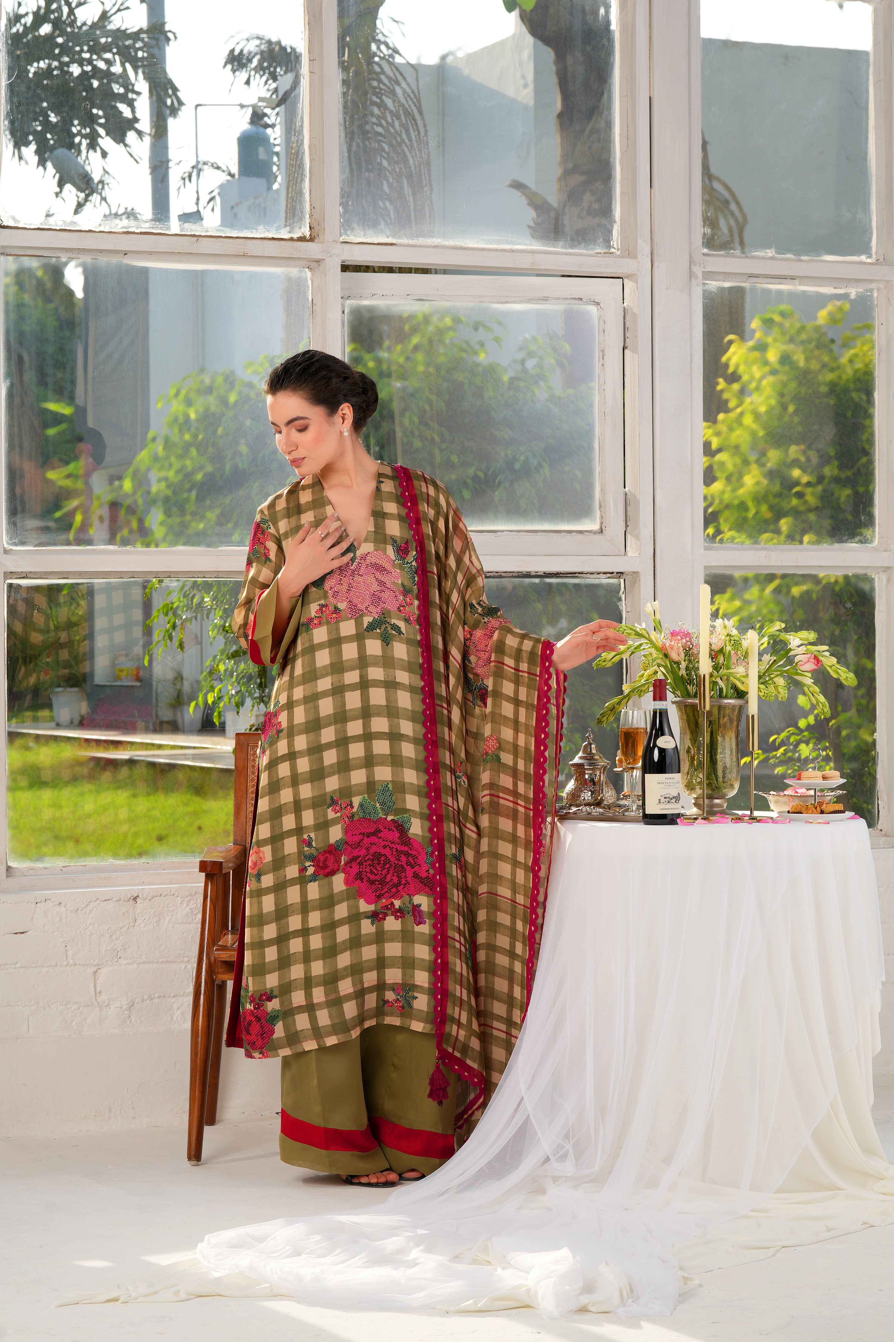 Garden Soiree kurta and trouser co-ord set