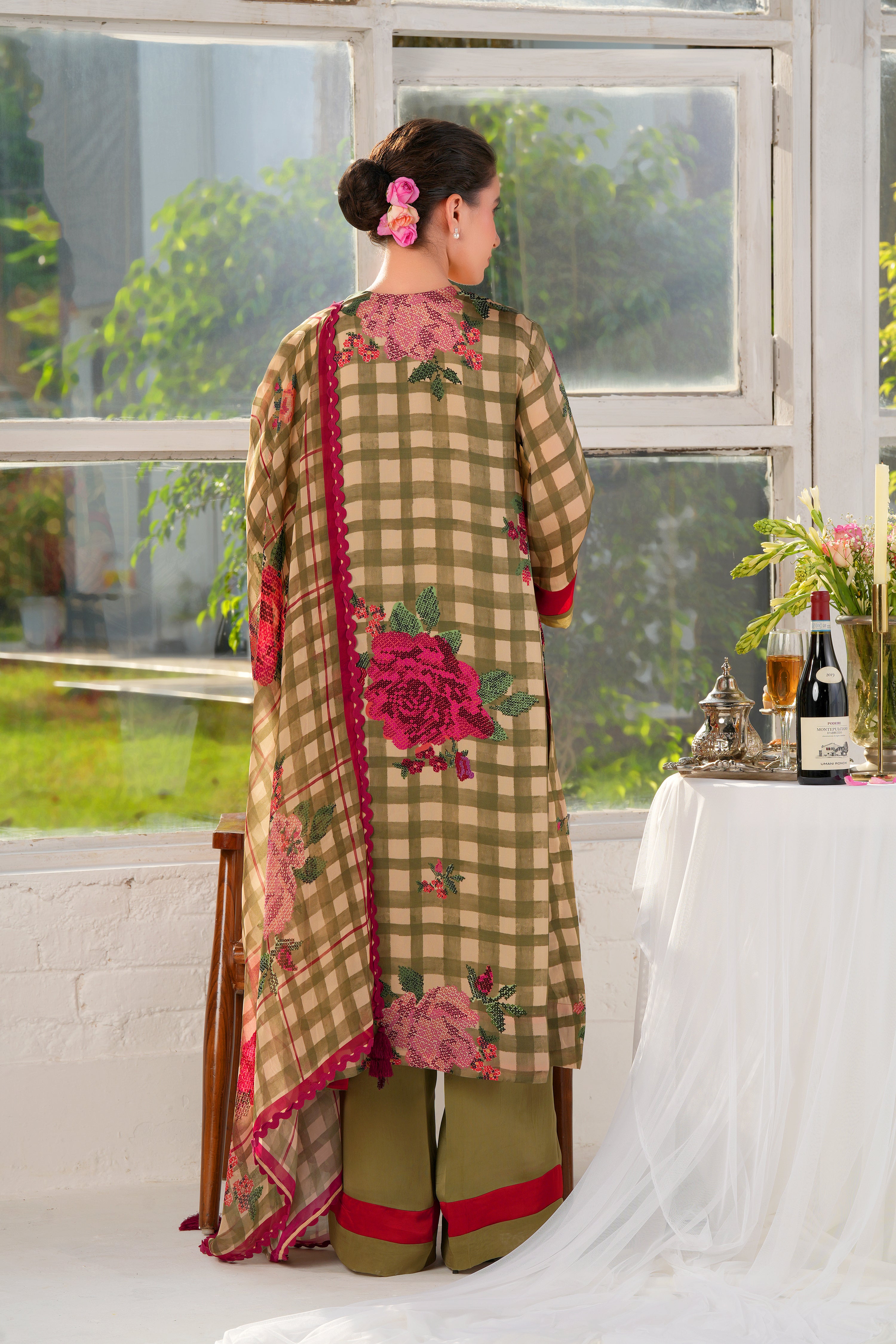 Garden Soiree kurta and trouser co-ord set