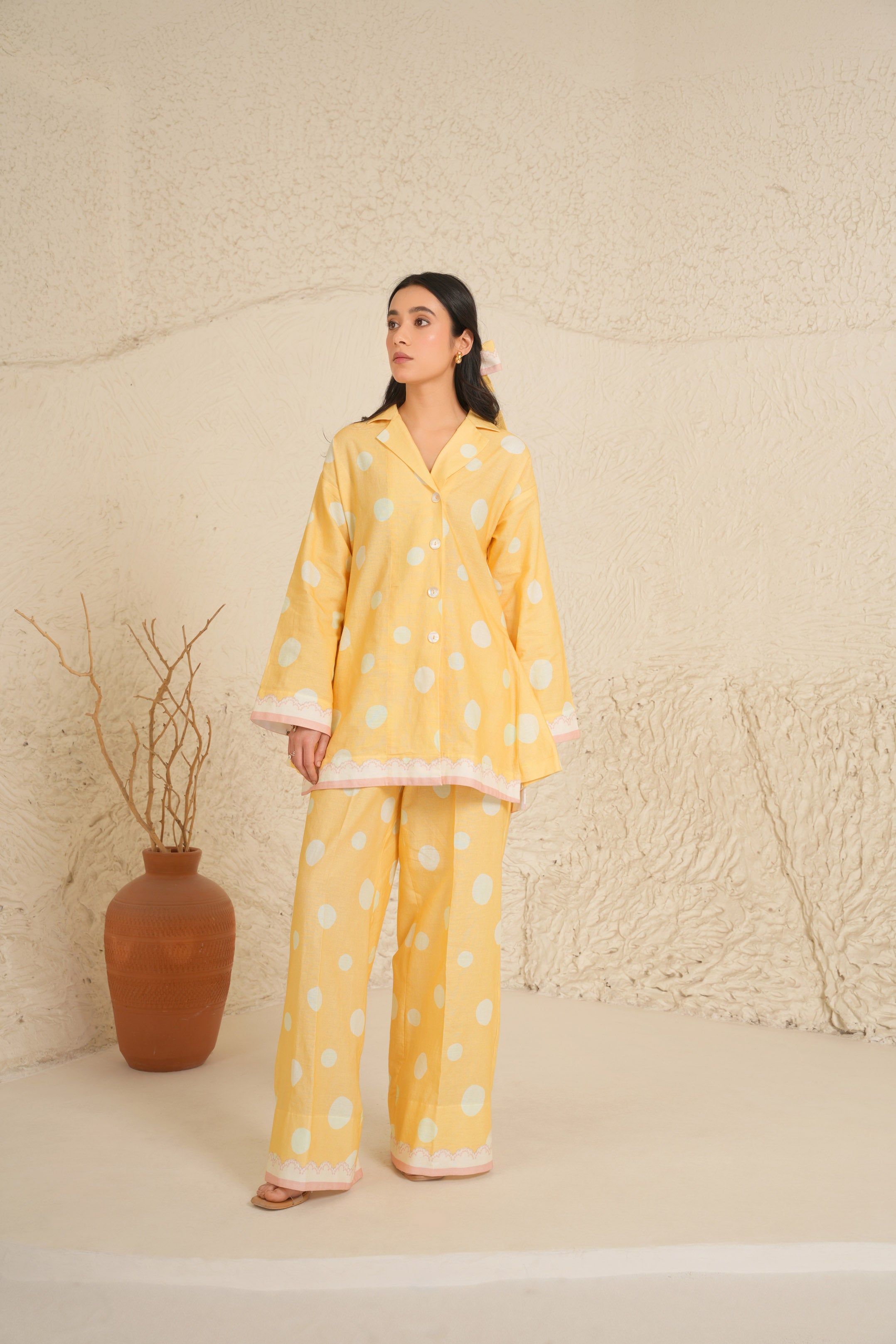 Marigold  Shirt Tunic set