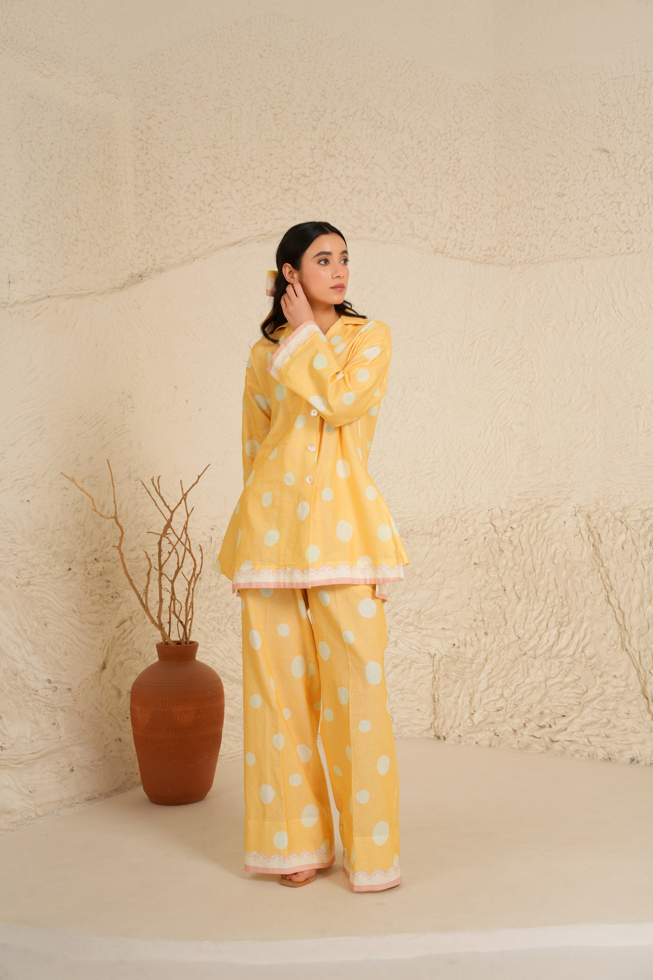 Marigold  Shirt Tunic set