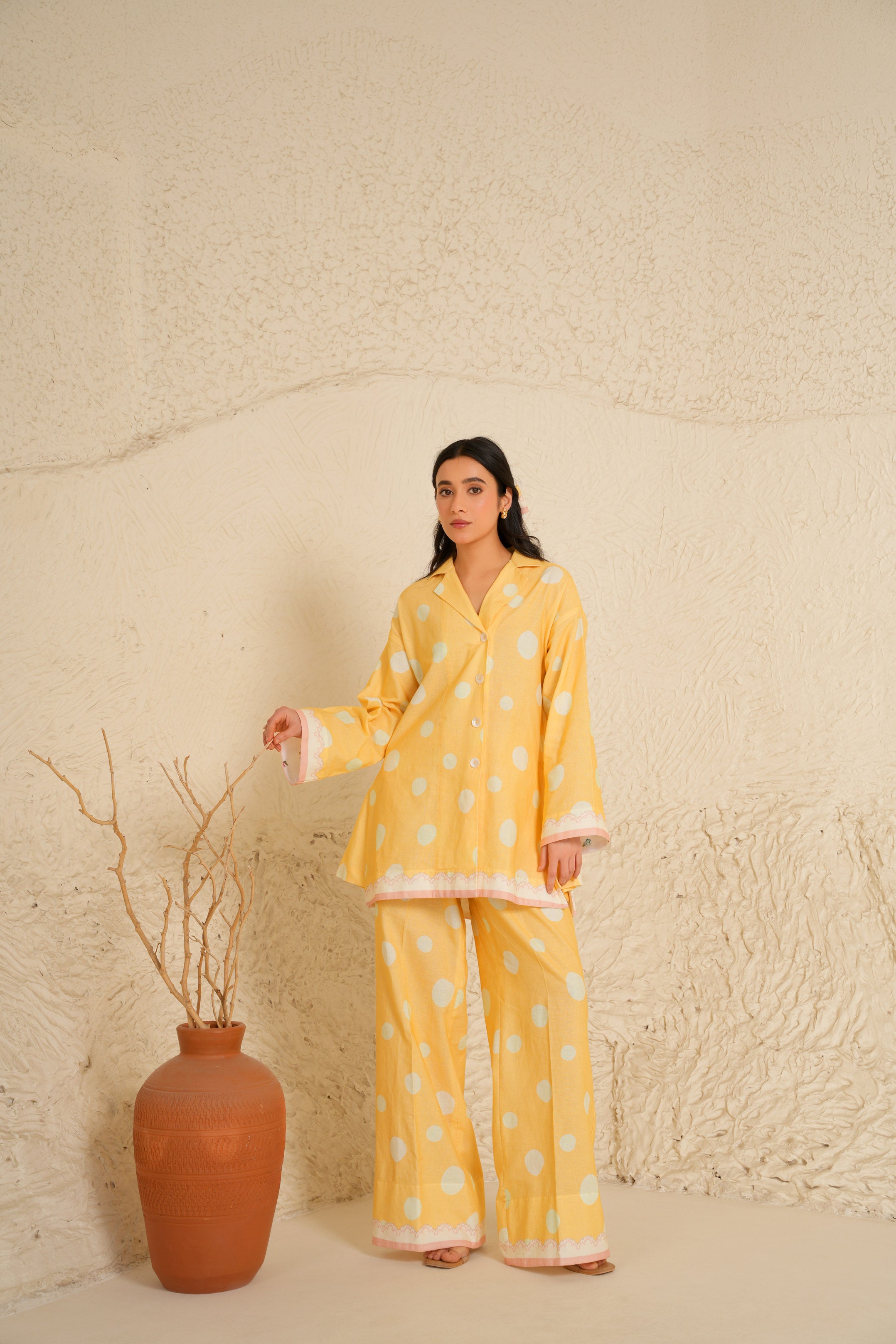 Marigold  Shirt Tunic set