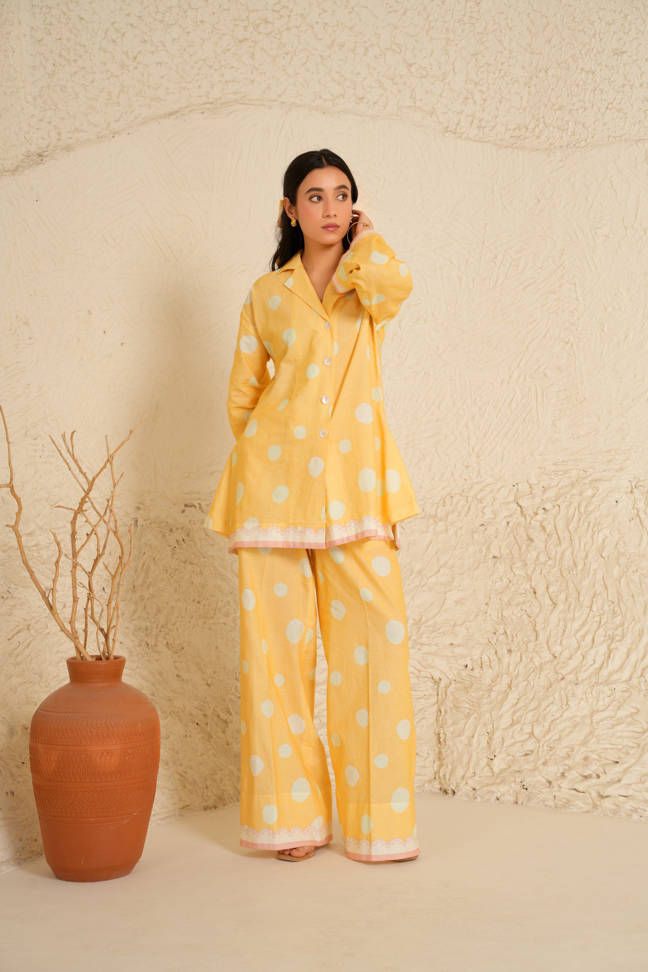 Marigold  Shirt Tunic set