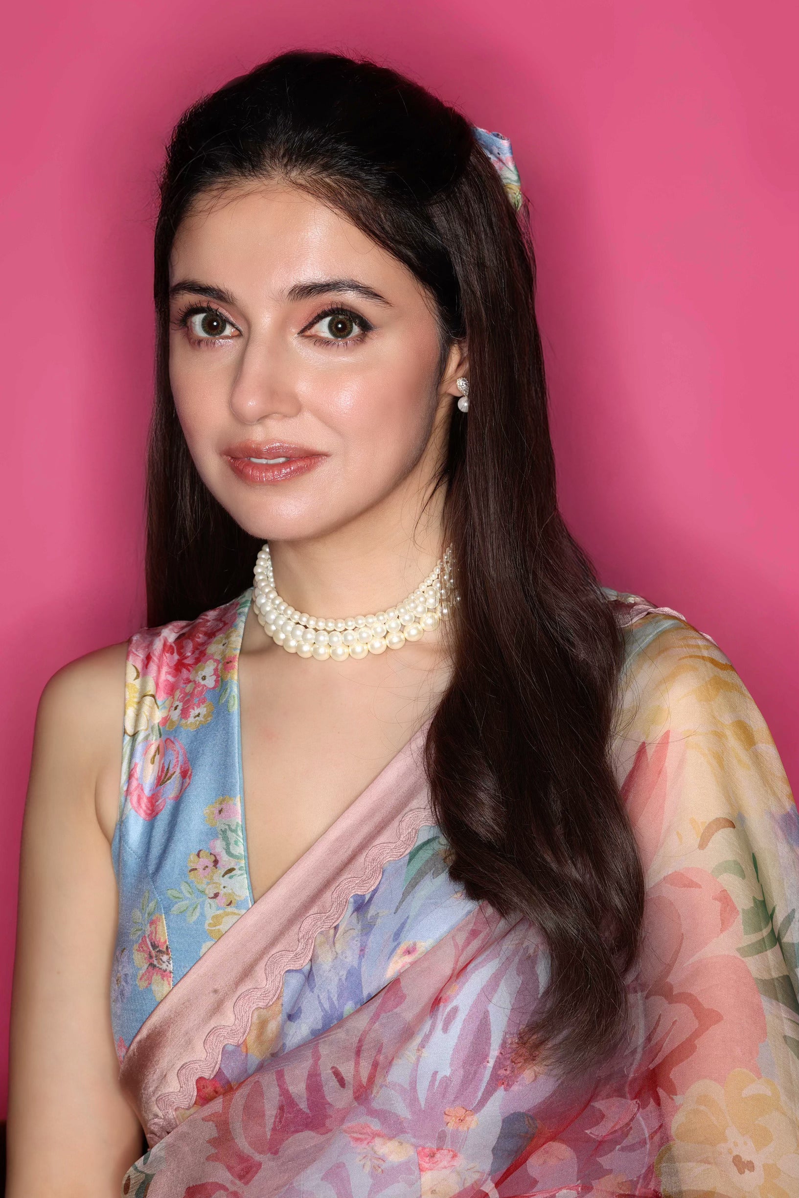 Rani Bloom Saree Set