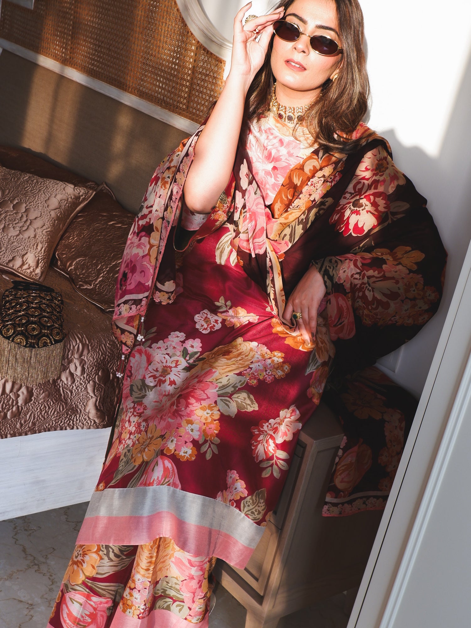 The Maharani Bagh  Kurta Set