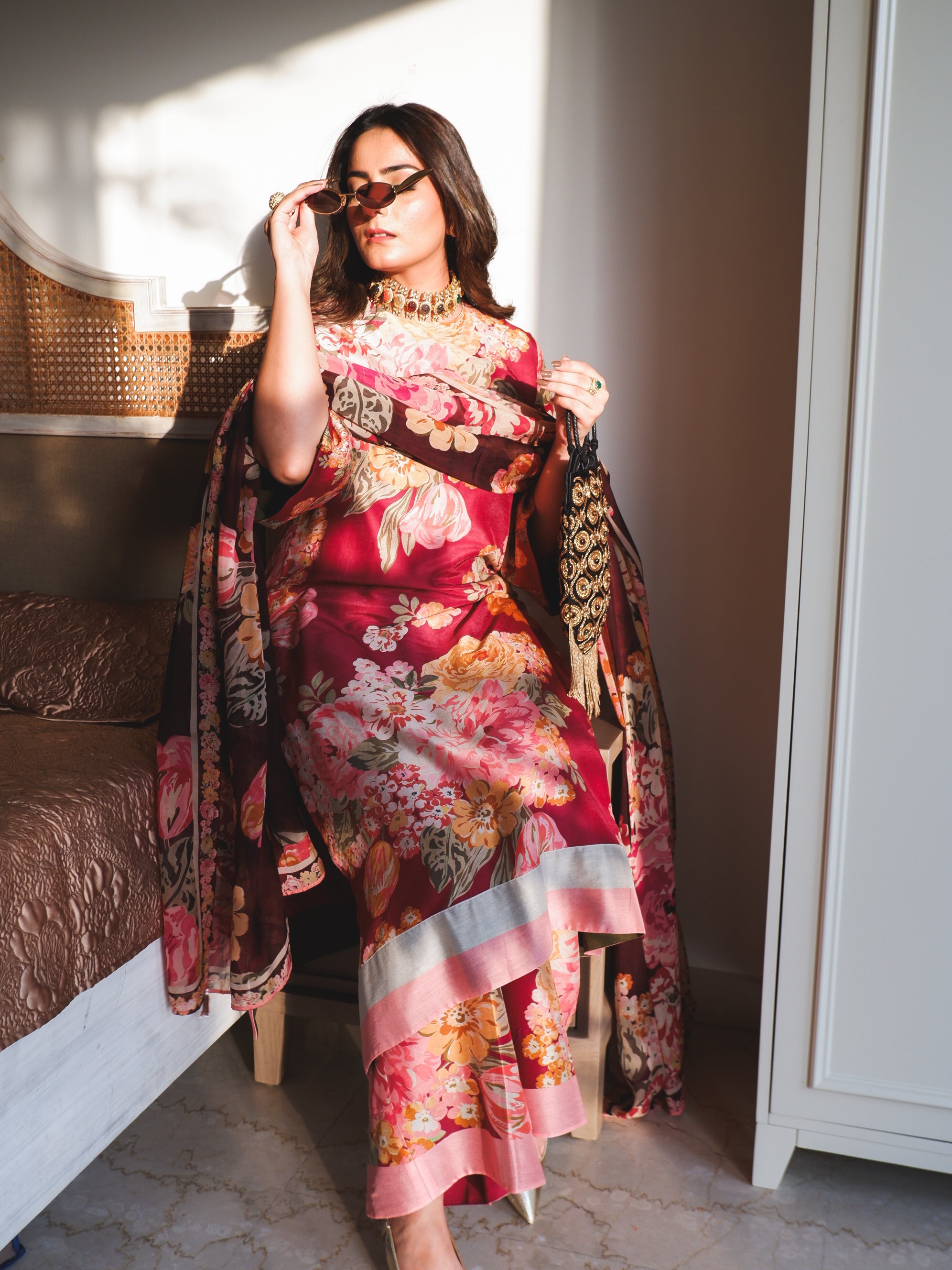 The Maharani Bagh  Kurta Set