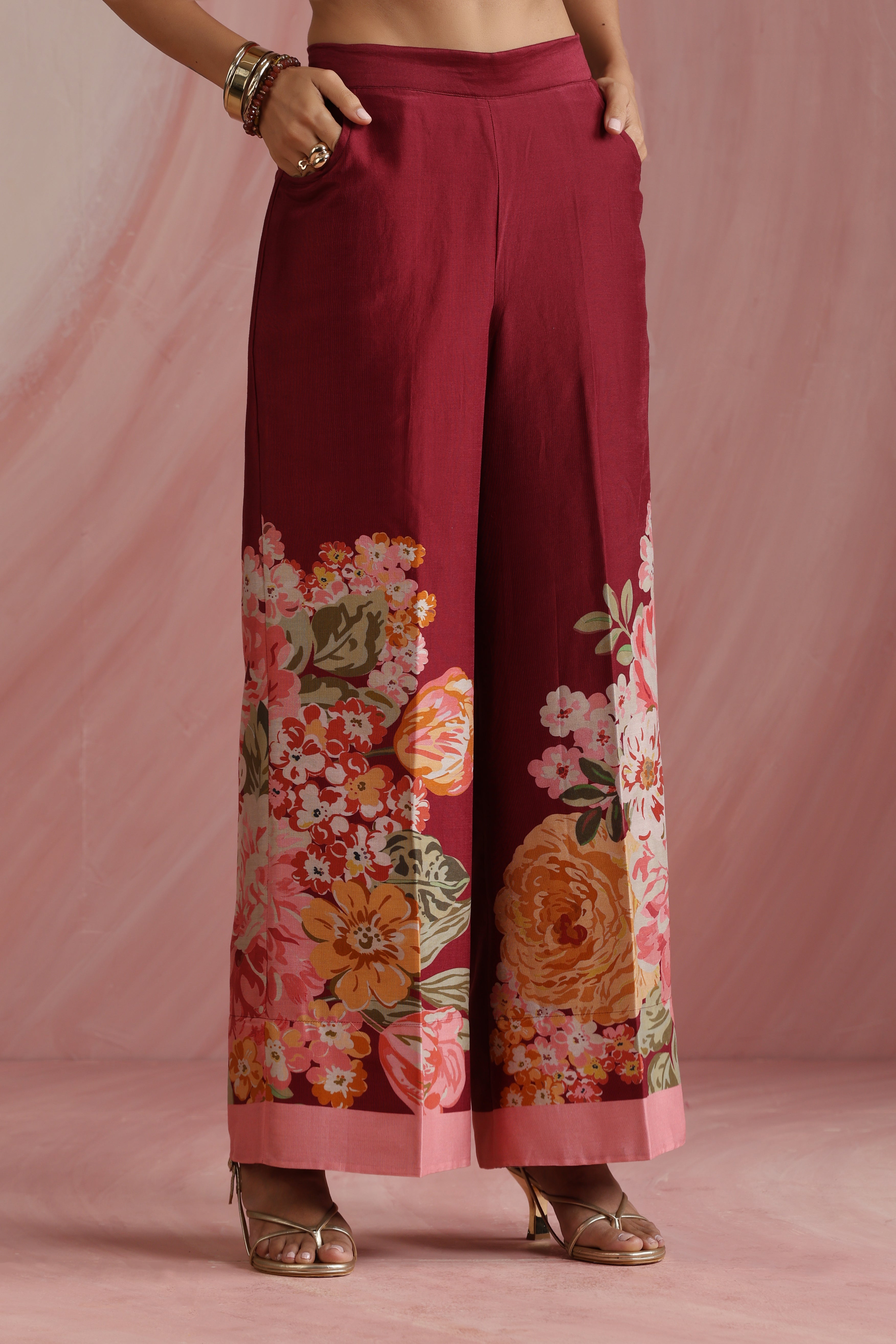 The Maharani Bagh Side Gathered Kurta Set