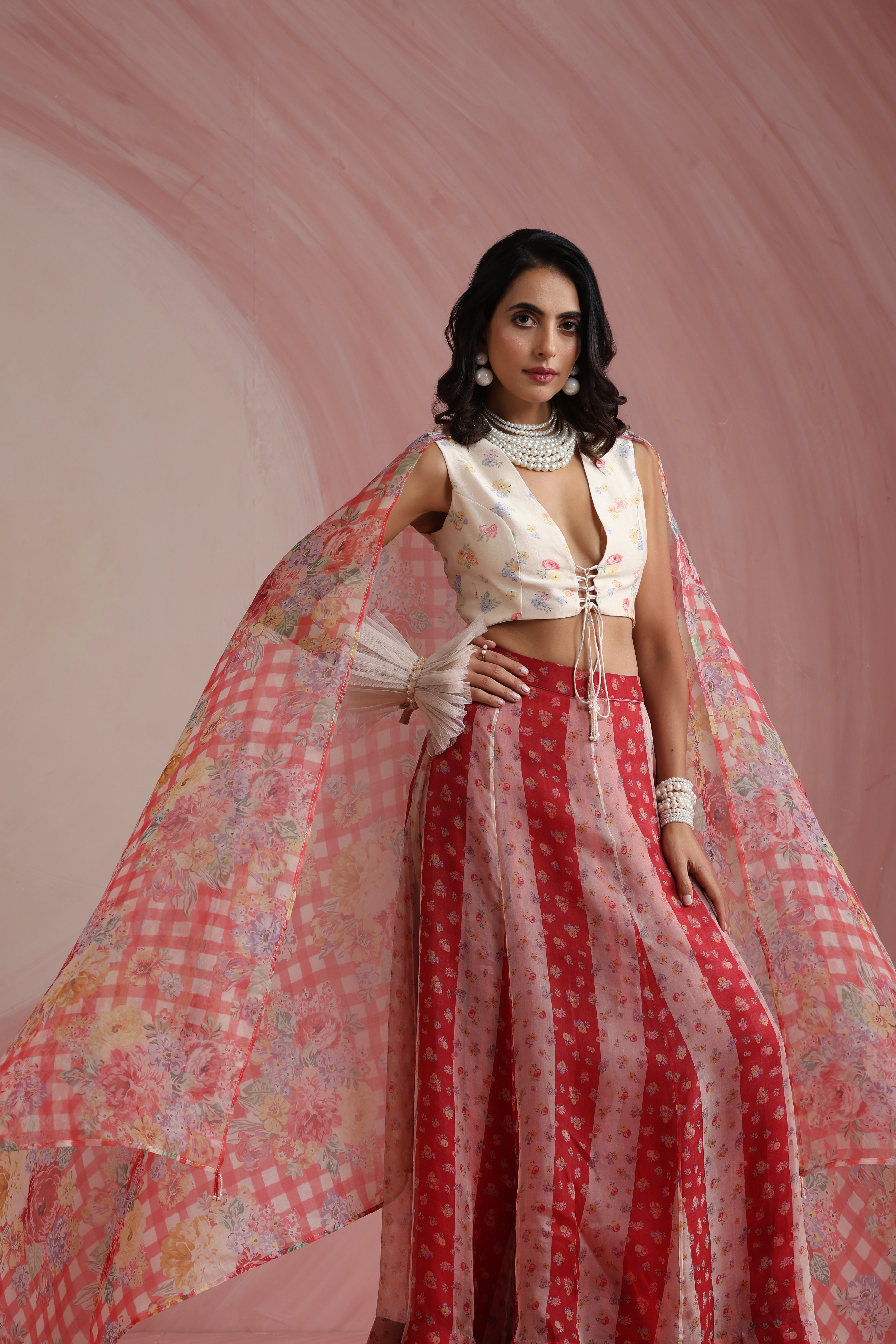 Palace Petals Lehenga Set
