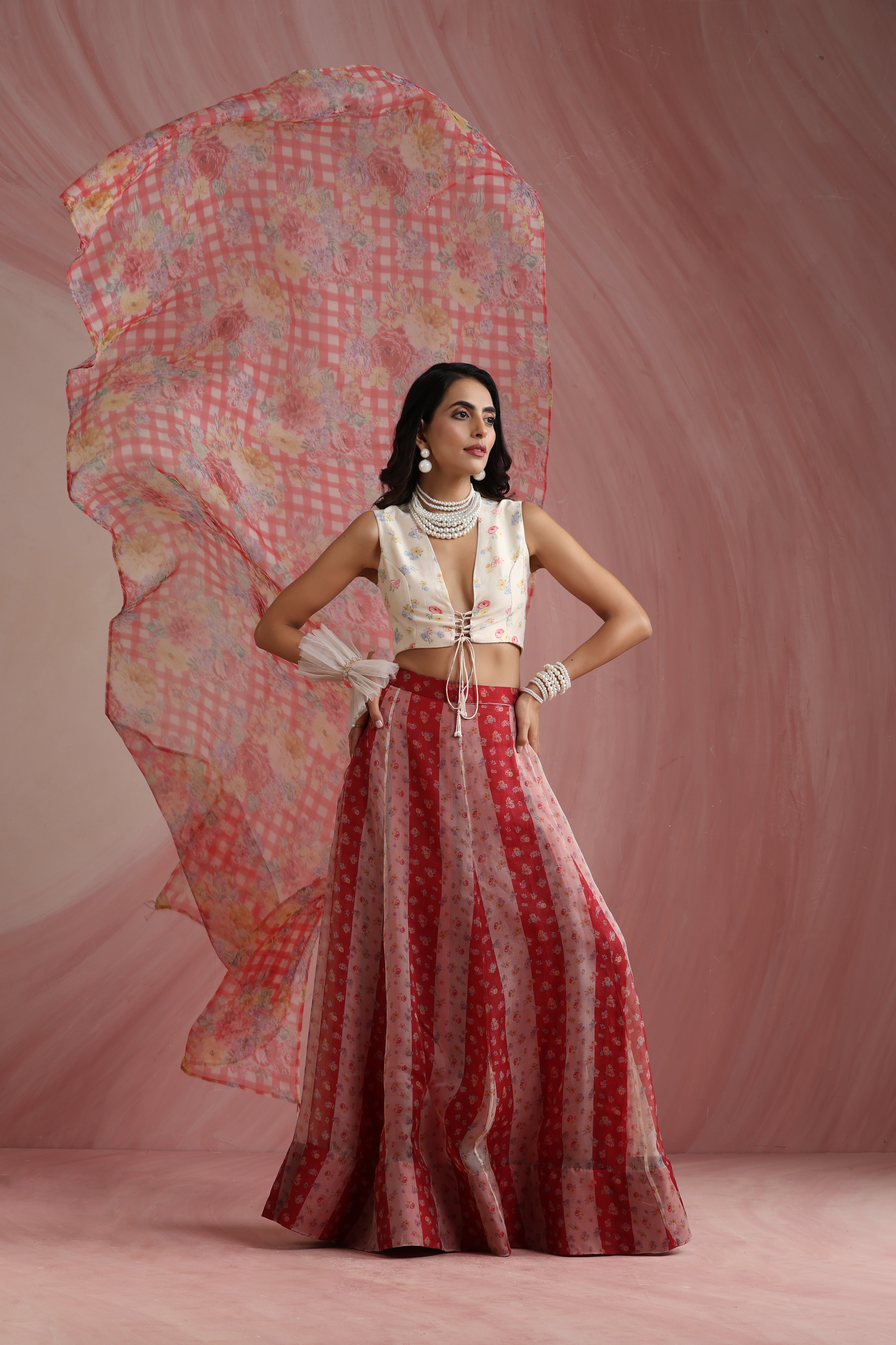 Palace Petals Lehenga Set