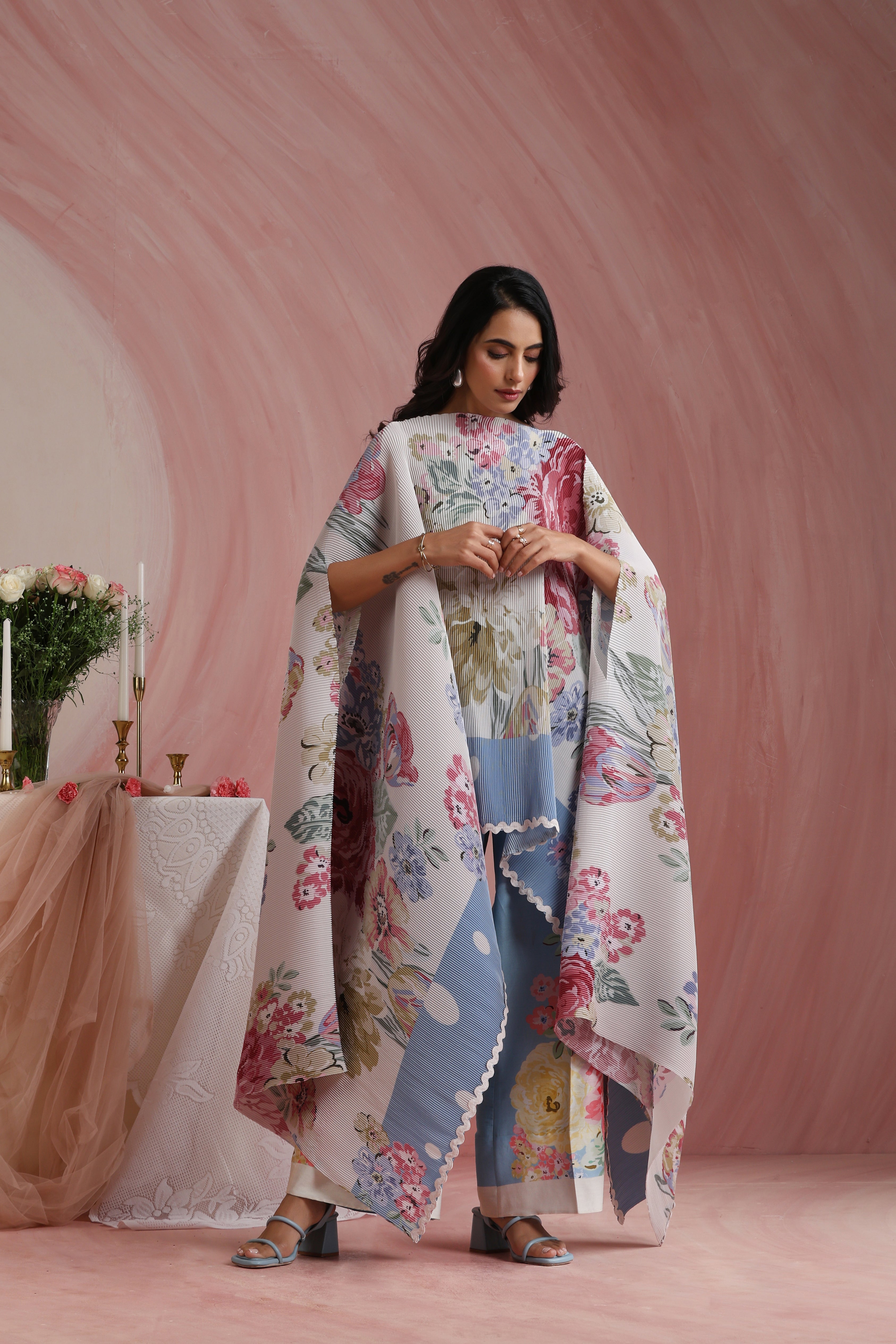 Rose Mahal Cape Set