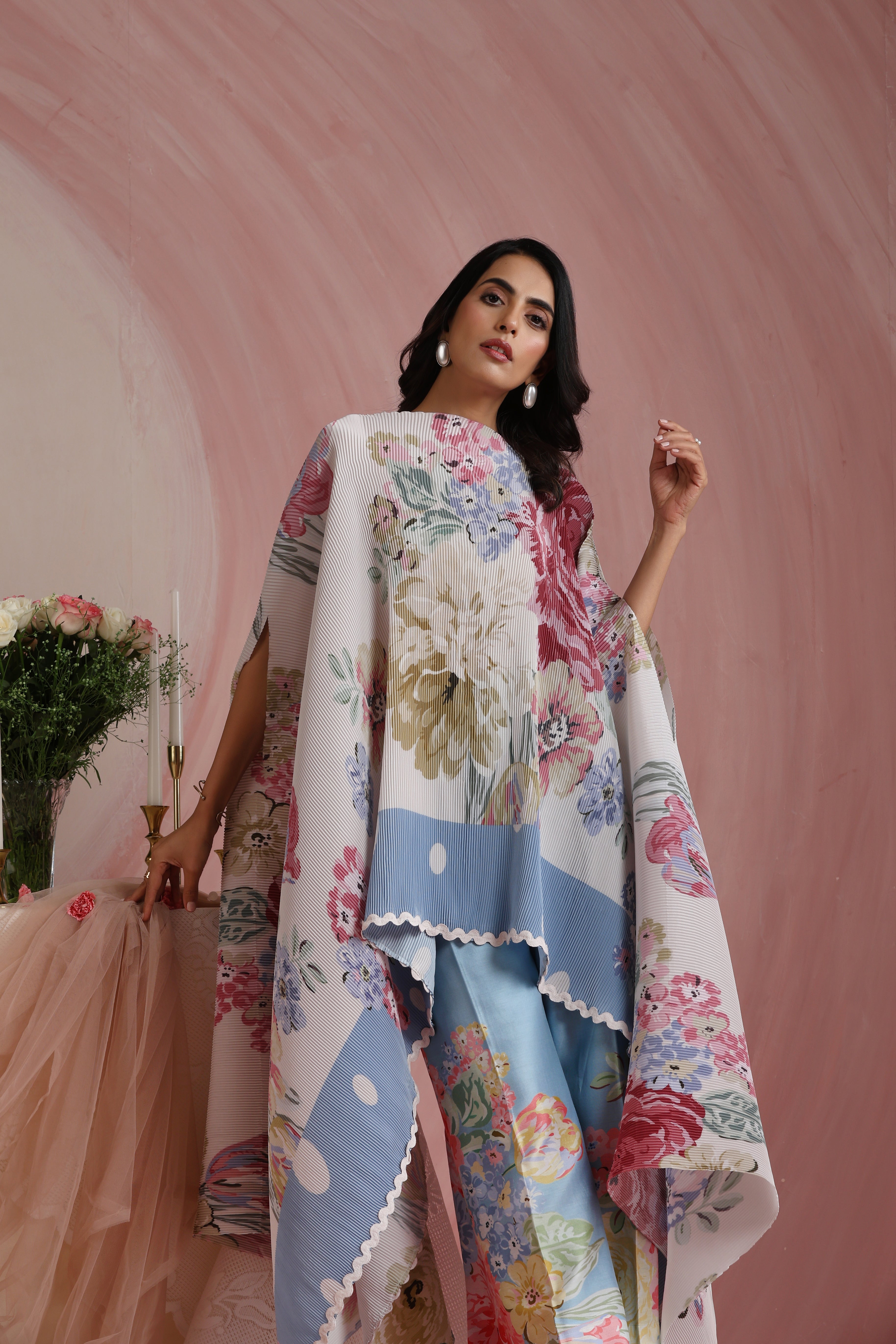 Rose Mahal Cape Set