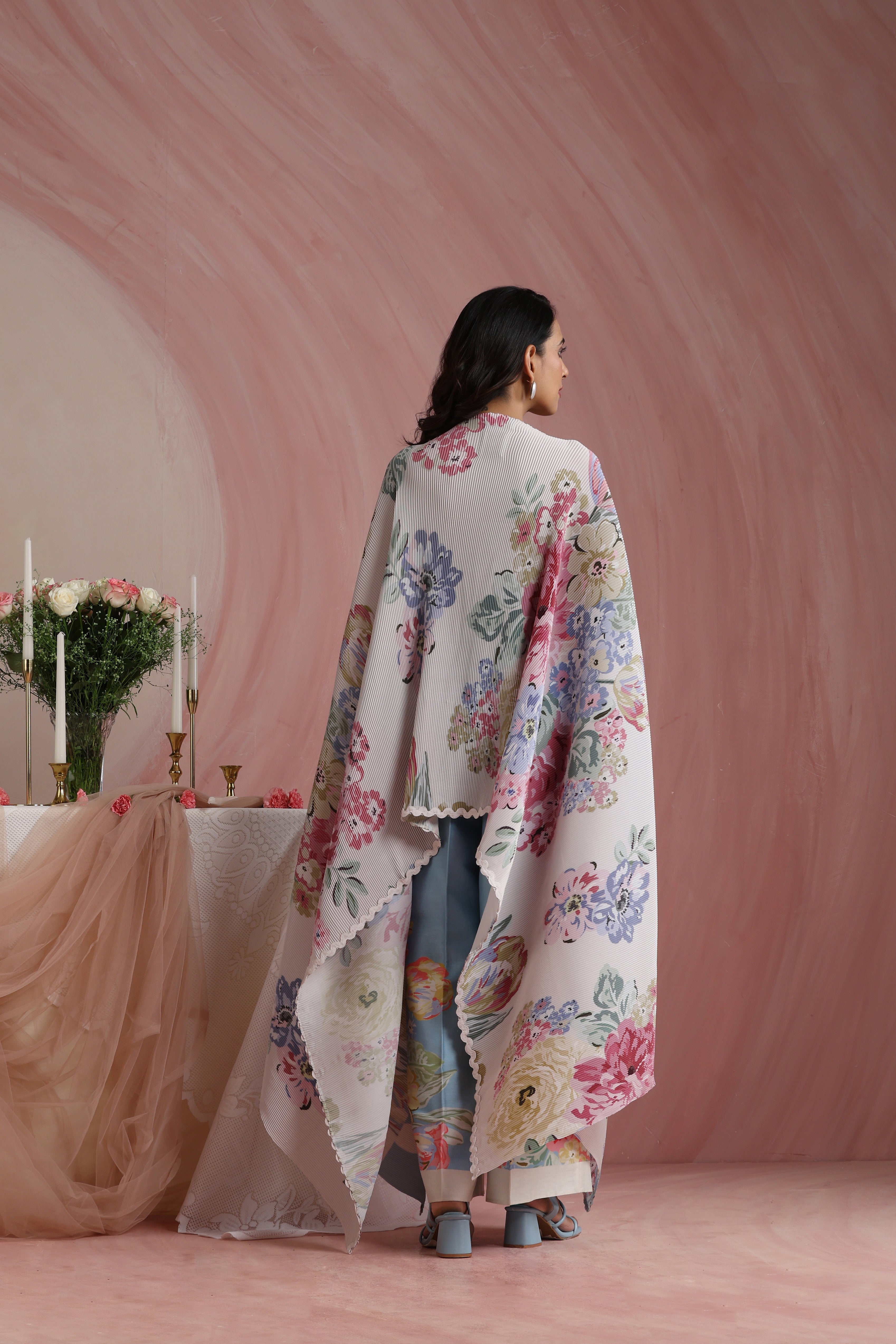 Rose Mahal Cape Set