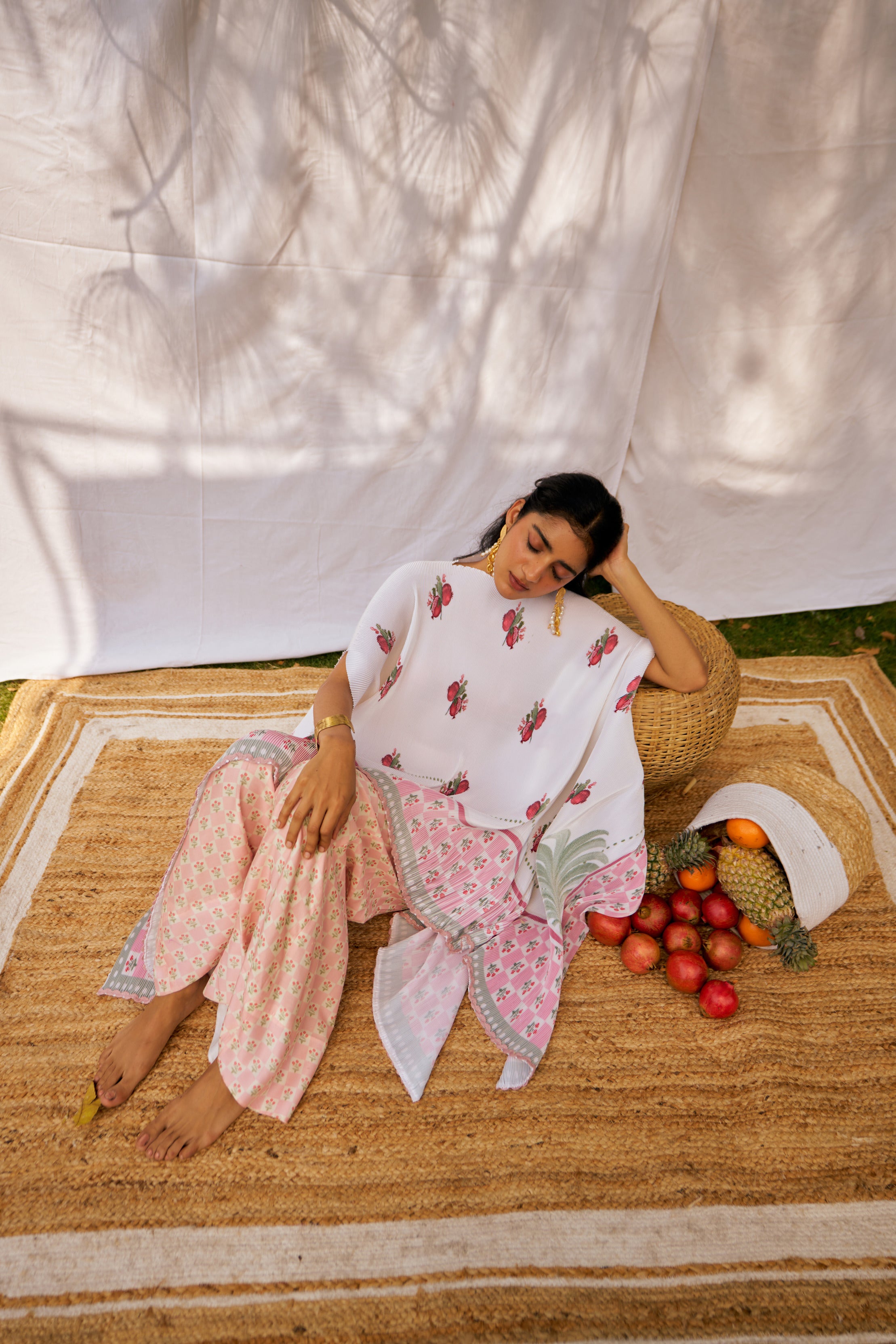 Rouge Pomme  Kimono cape  and Trouser co-ord set