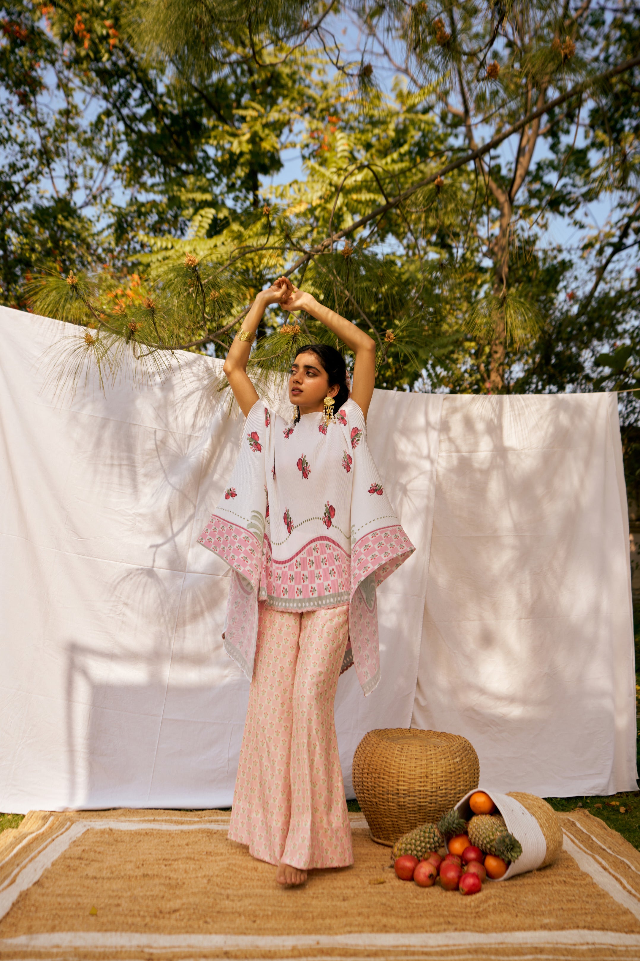 Rouge Pomme  Kimono cape  and Trouser co-ord set