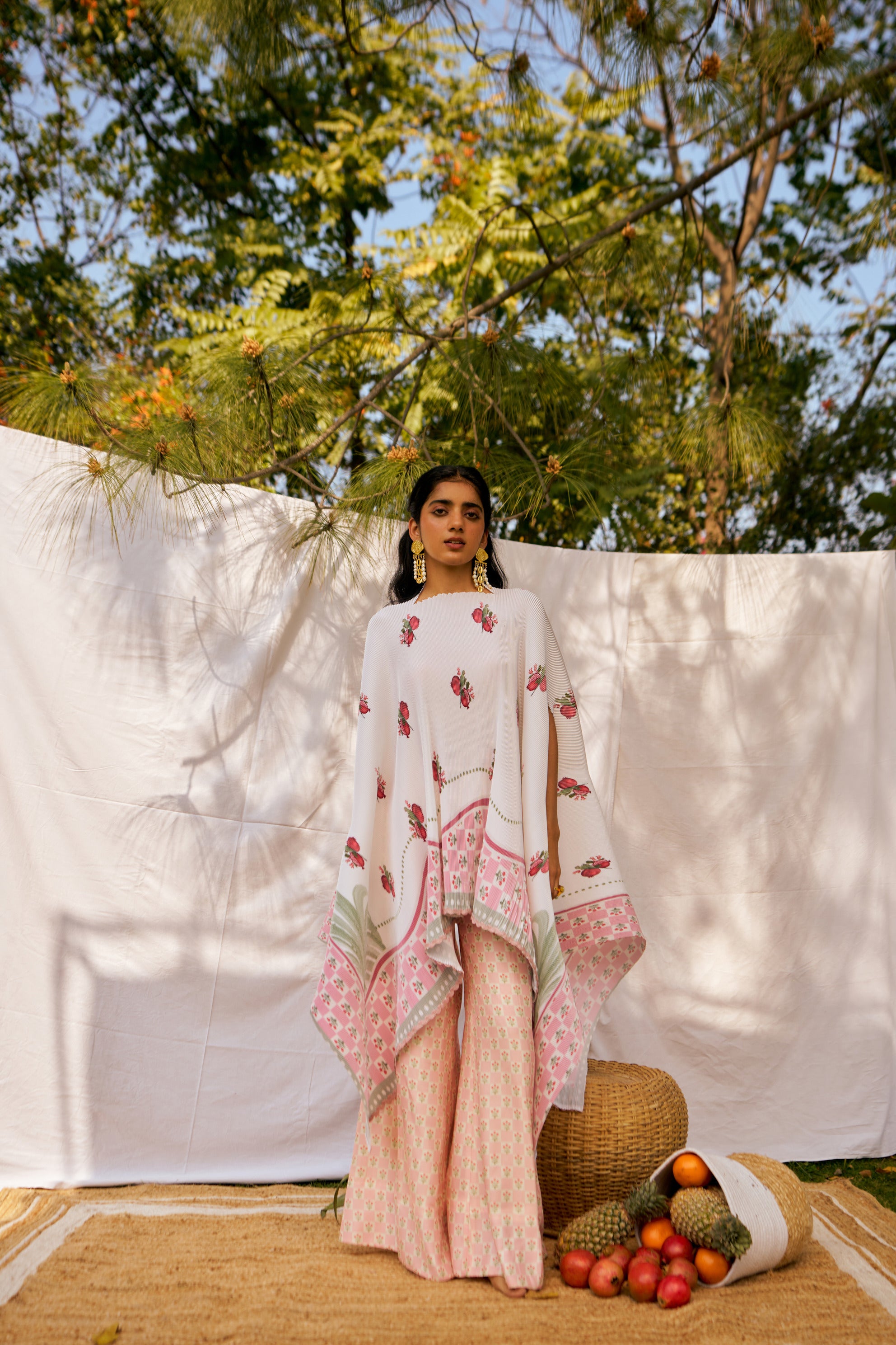 Rouge Pomme  Kimono cape  and Trouser co-ord set