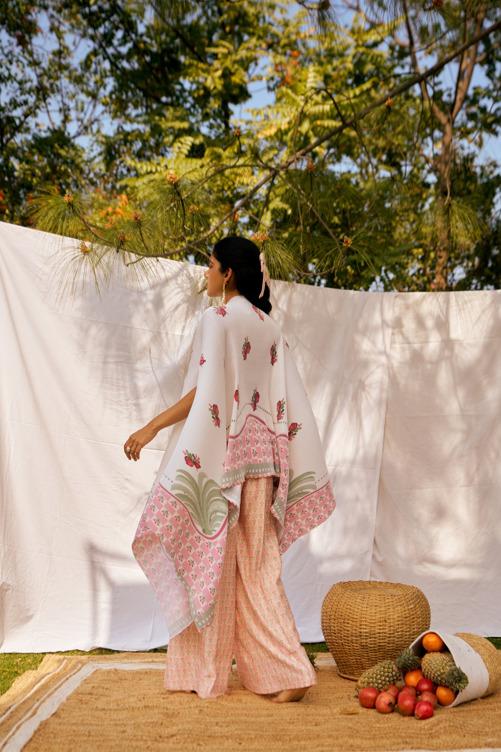 Rouge Pomme  Kimono cape  and Trouser co-ord set