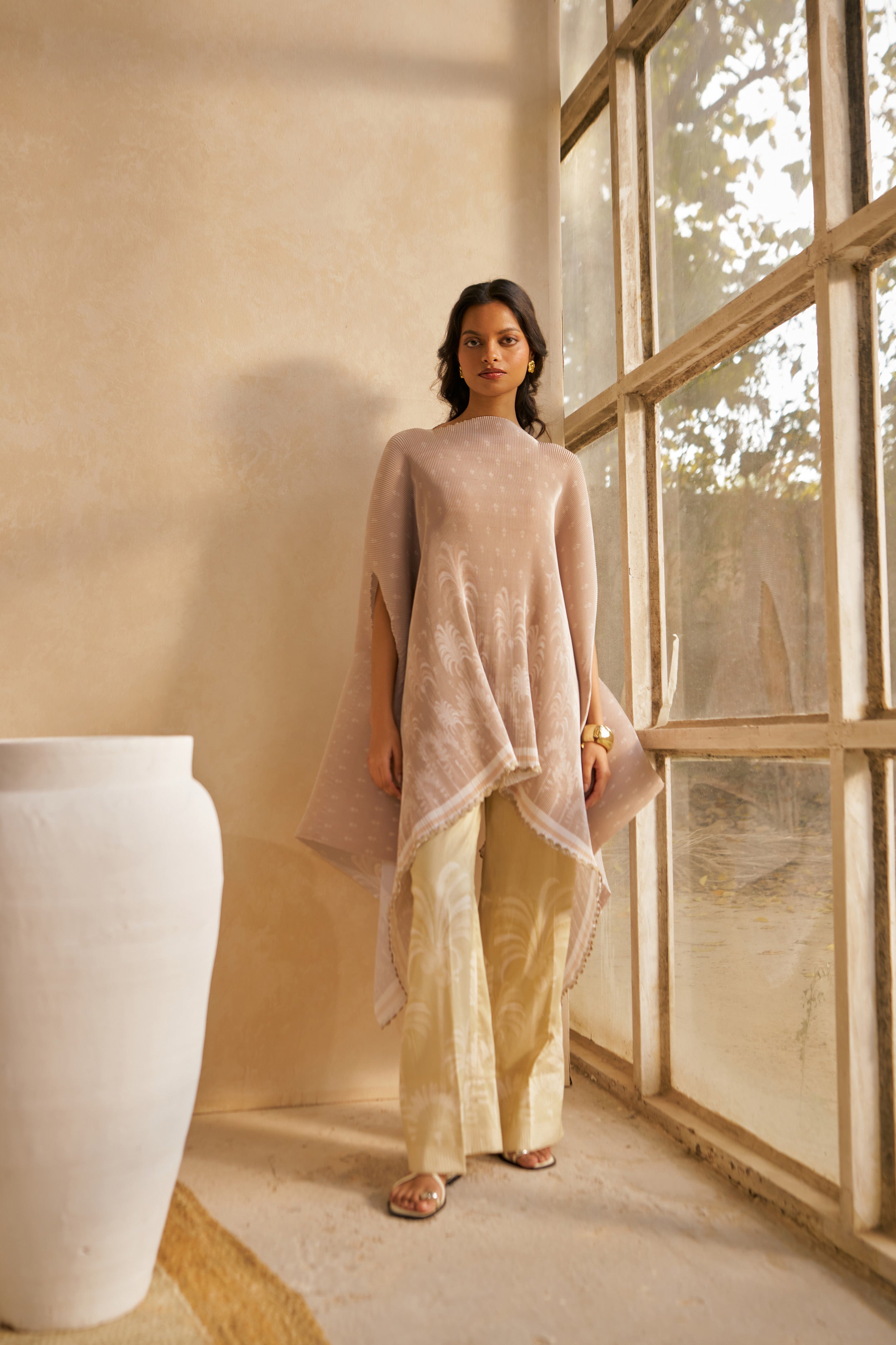 Sunkissed Palms  Kimono cape and Trouser co-ord set