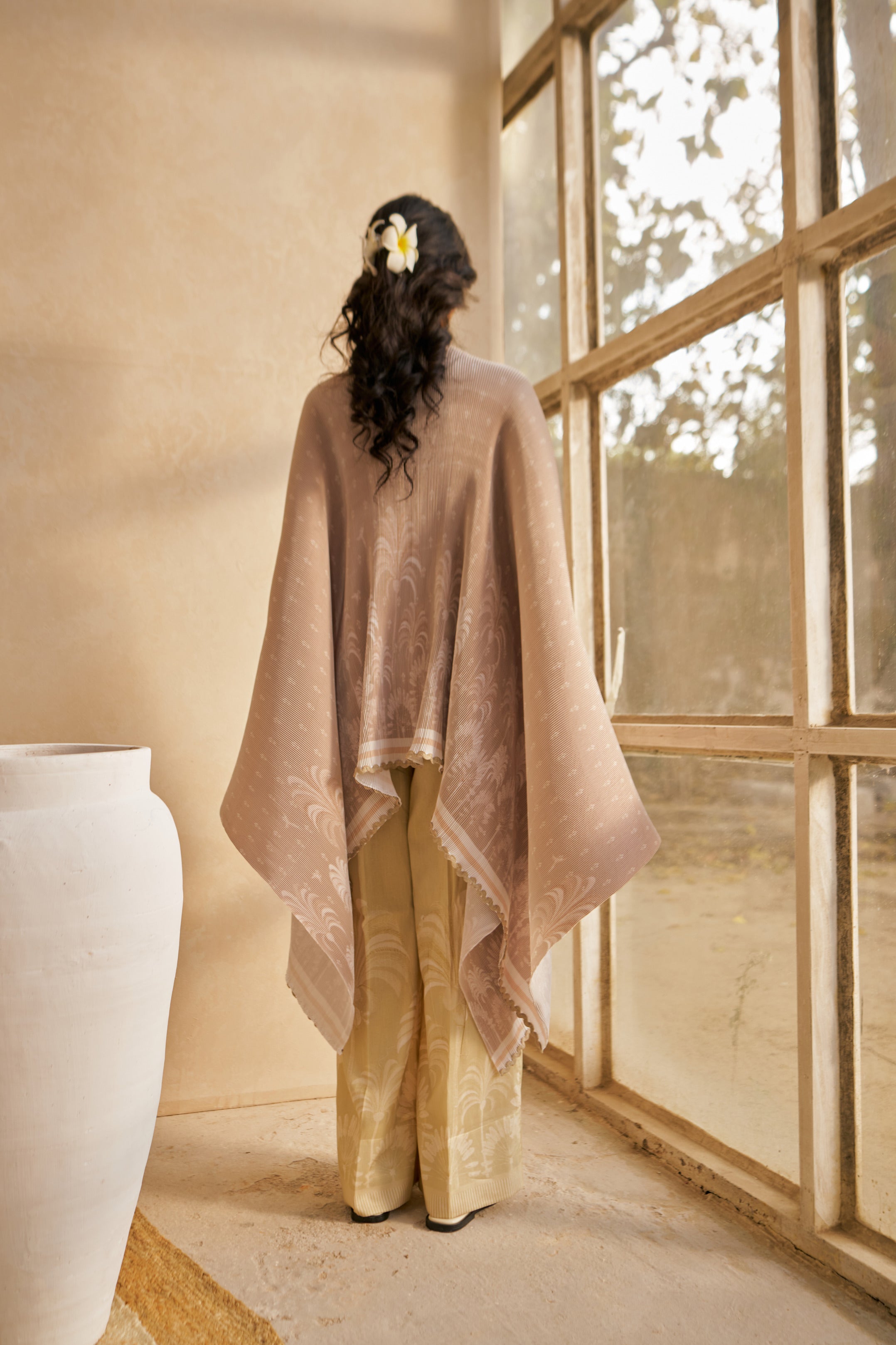 Sunkissed Palms  Kimono cape and Trouser co-ord set