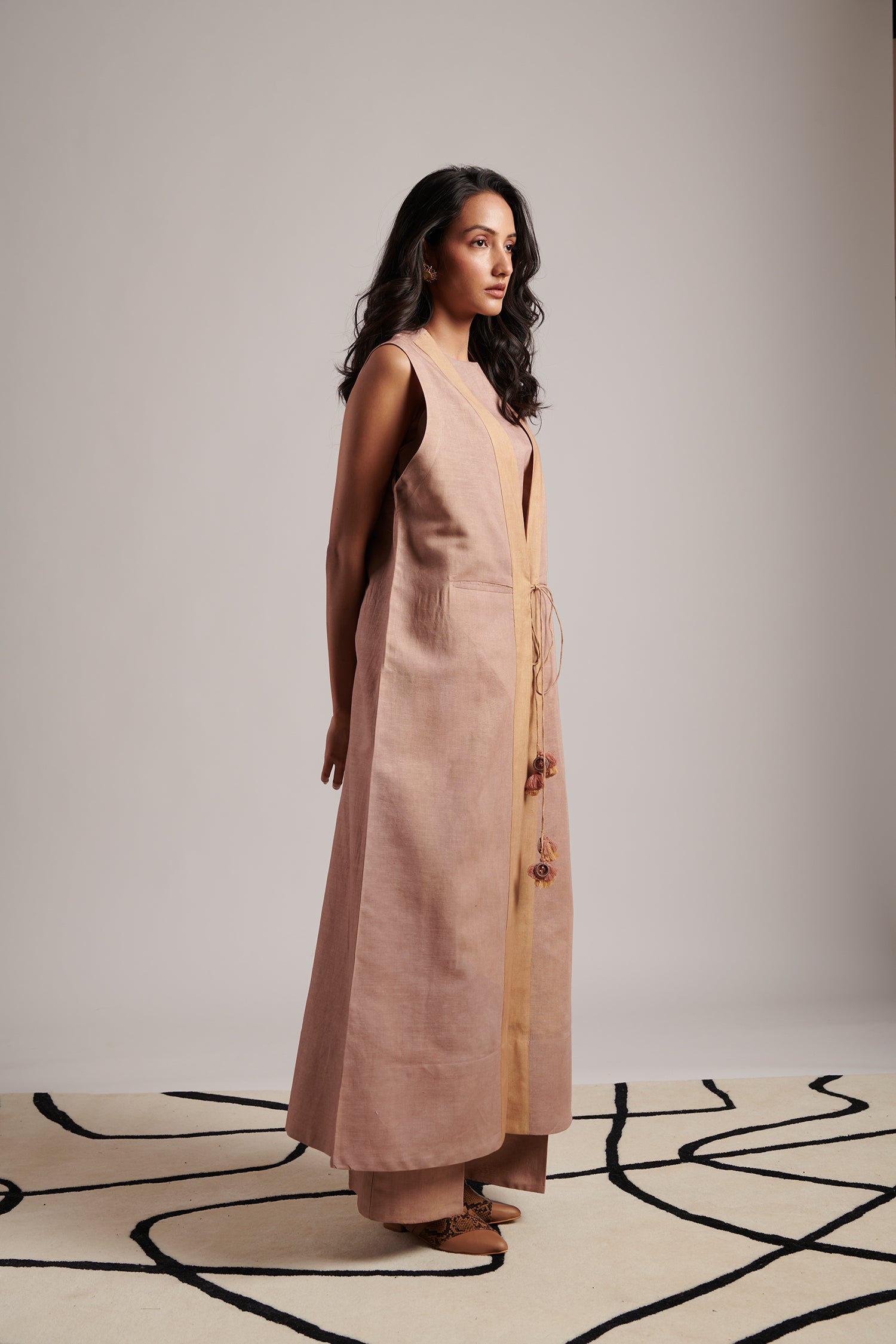 Rooh Co-ord Set (Vintage Rose)