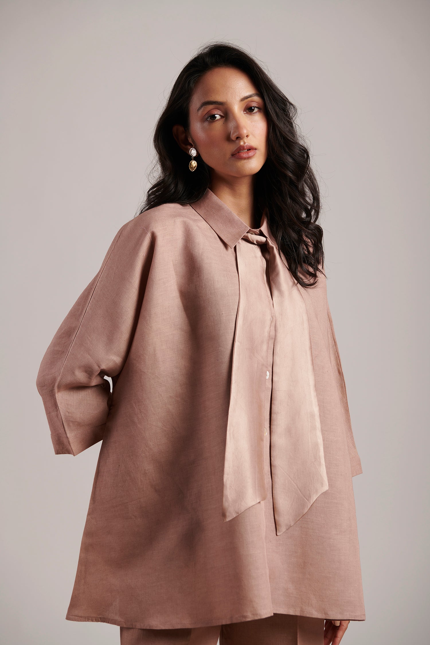 Paradise Shirt with Bow (Vintage Rose)