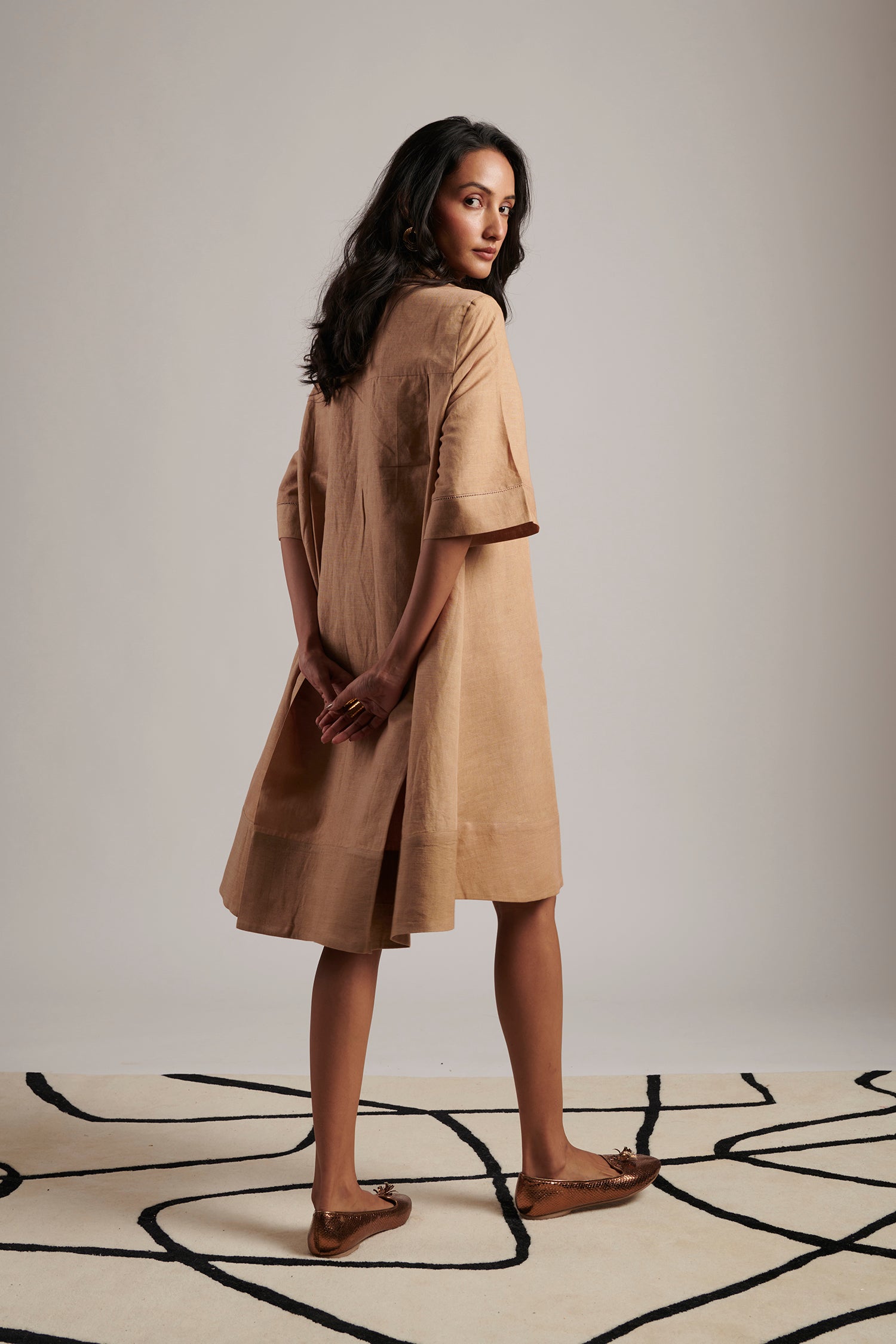 December Shirt Dress (Honey)