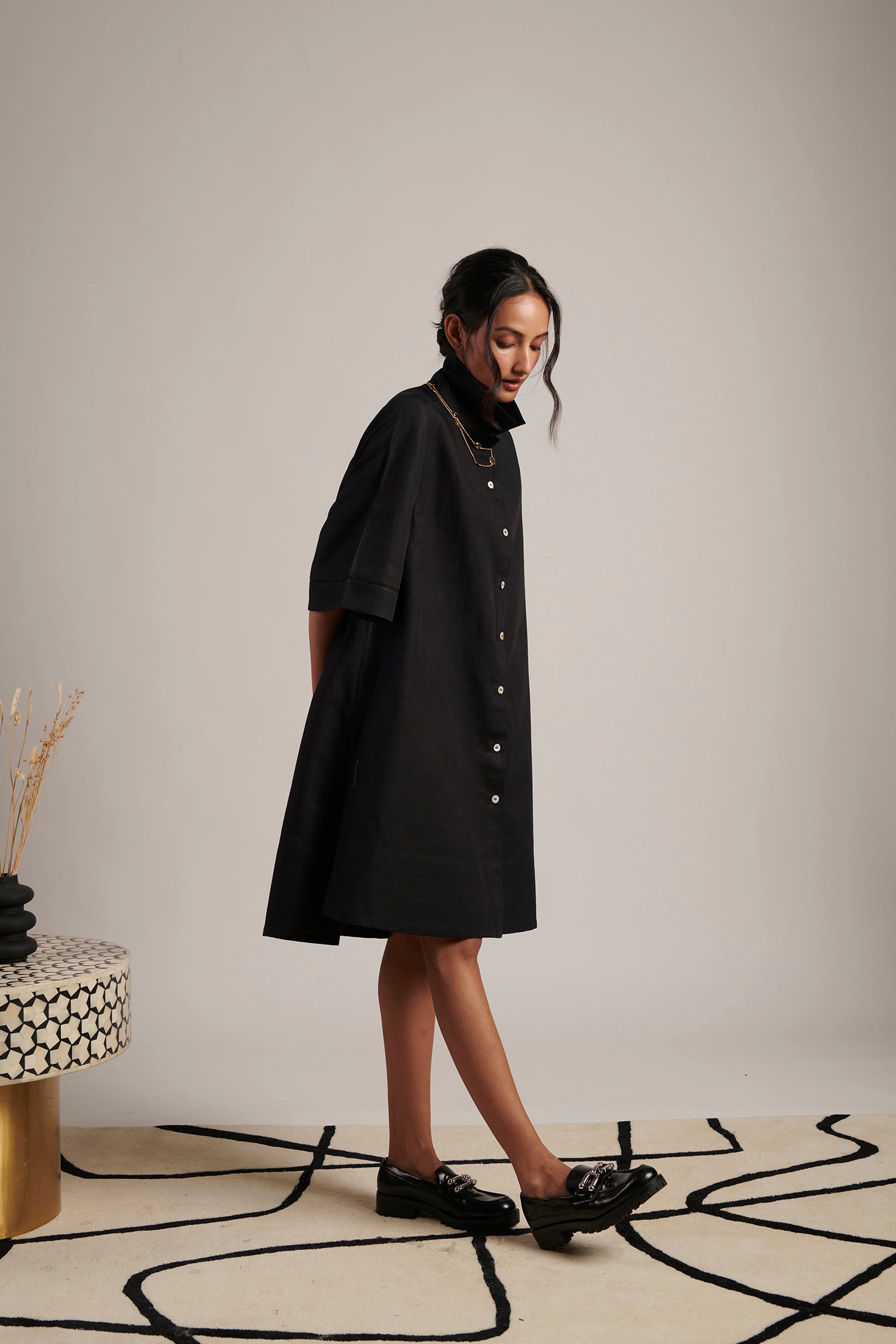 December Shirt Dress (Night Sky)